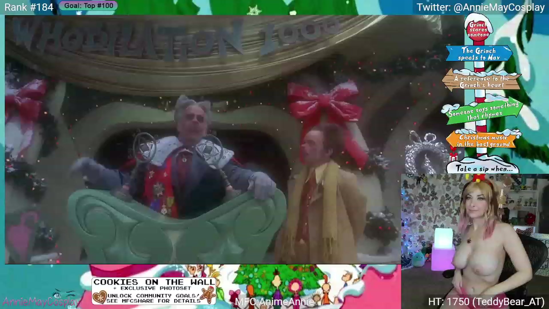 Gallery image thumbnail from AnimeAnnie's myfreecams stream on, 12/24/2023, 03:52 image 11 of 20
