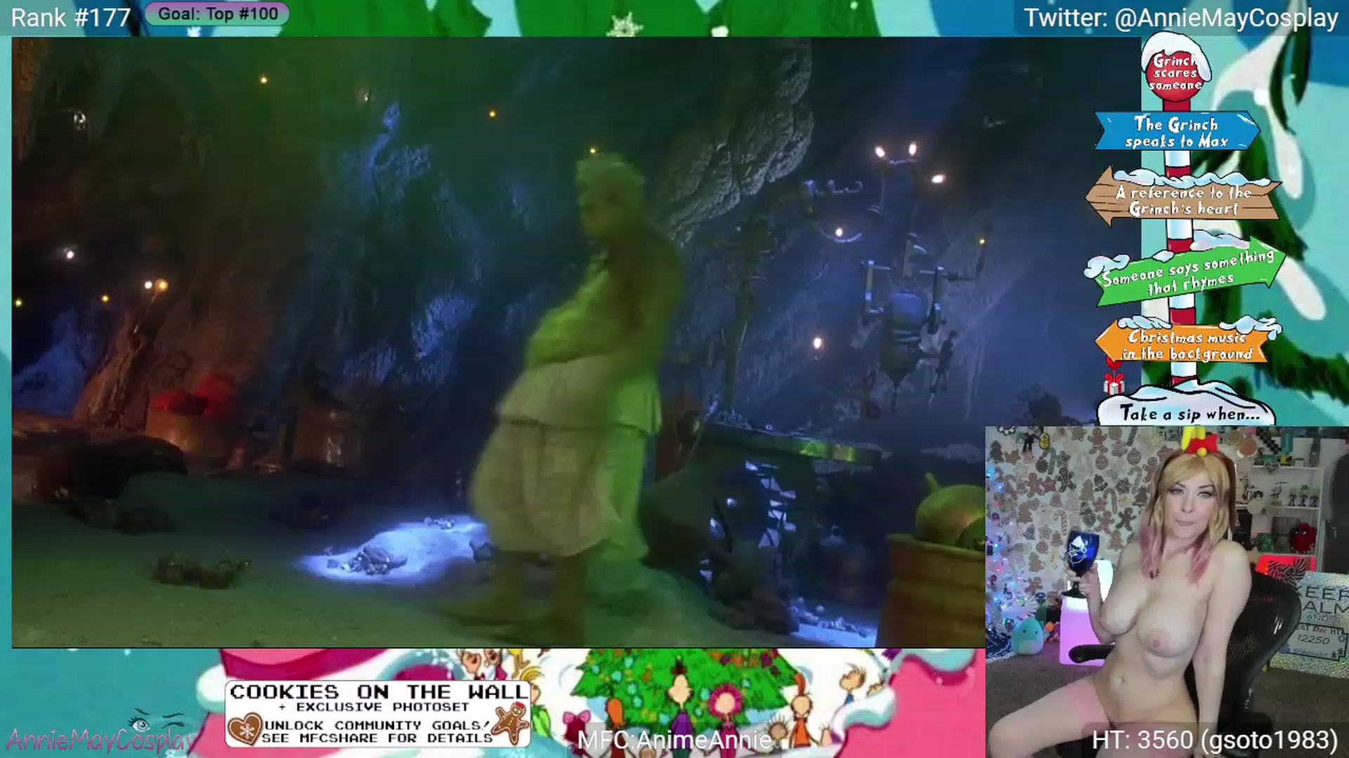 Gallery image thumbnail from AnimeAnnie's myfreecams stream on, 12/24/2023, 03:52 image 14 of 20