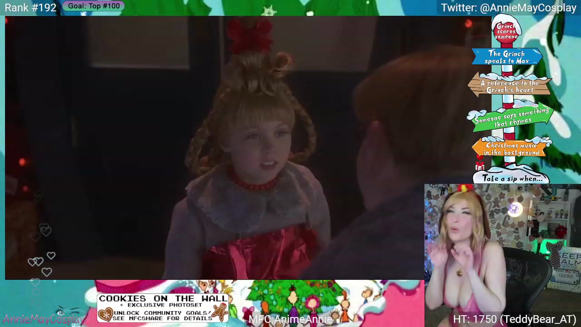 Gallery image thumbnail from AnimeAnnie's myfreecams stream on, 12/24/2023, 03:52 image 5 of 20