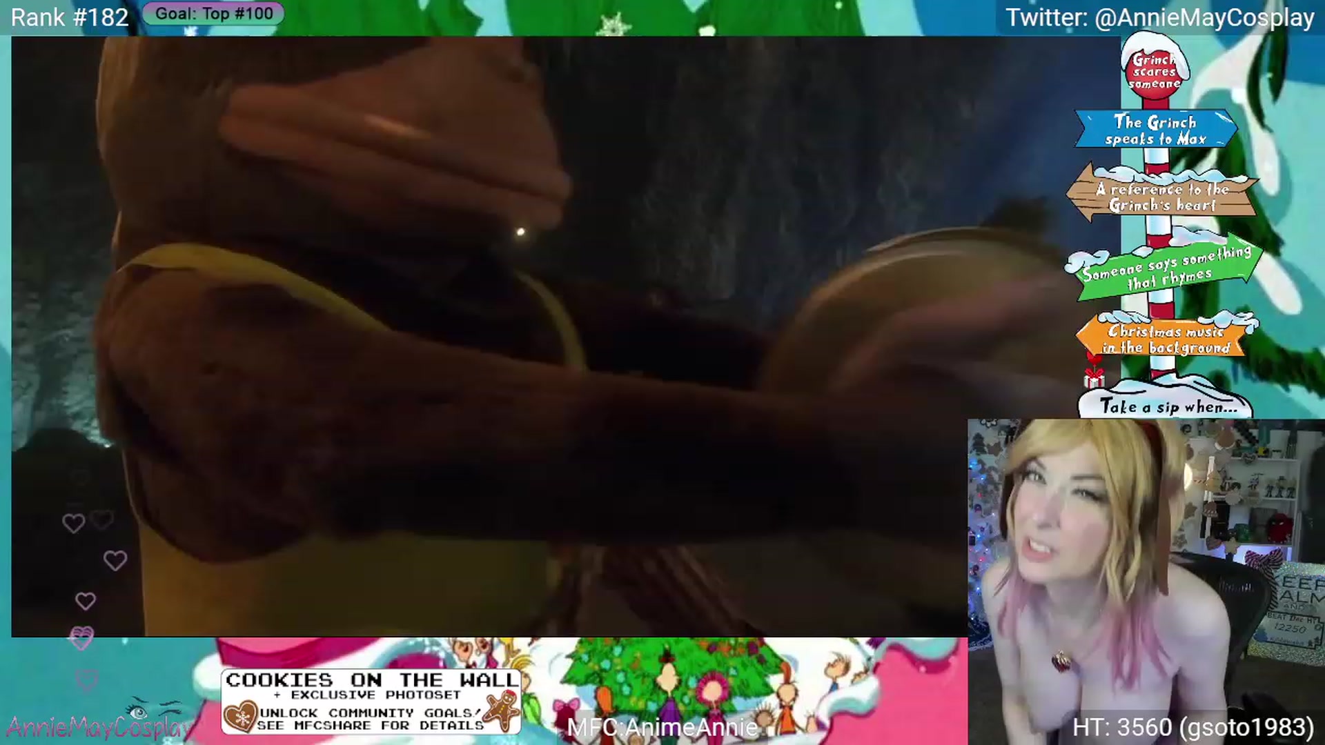 Gallery image thumbnail from AnimeAnnie's myfreecams stream on, 12/24/2023, 03:52 image 12 of 20