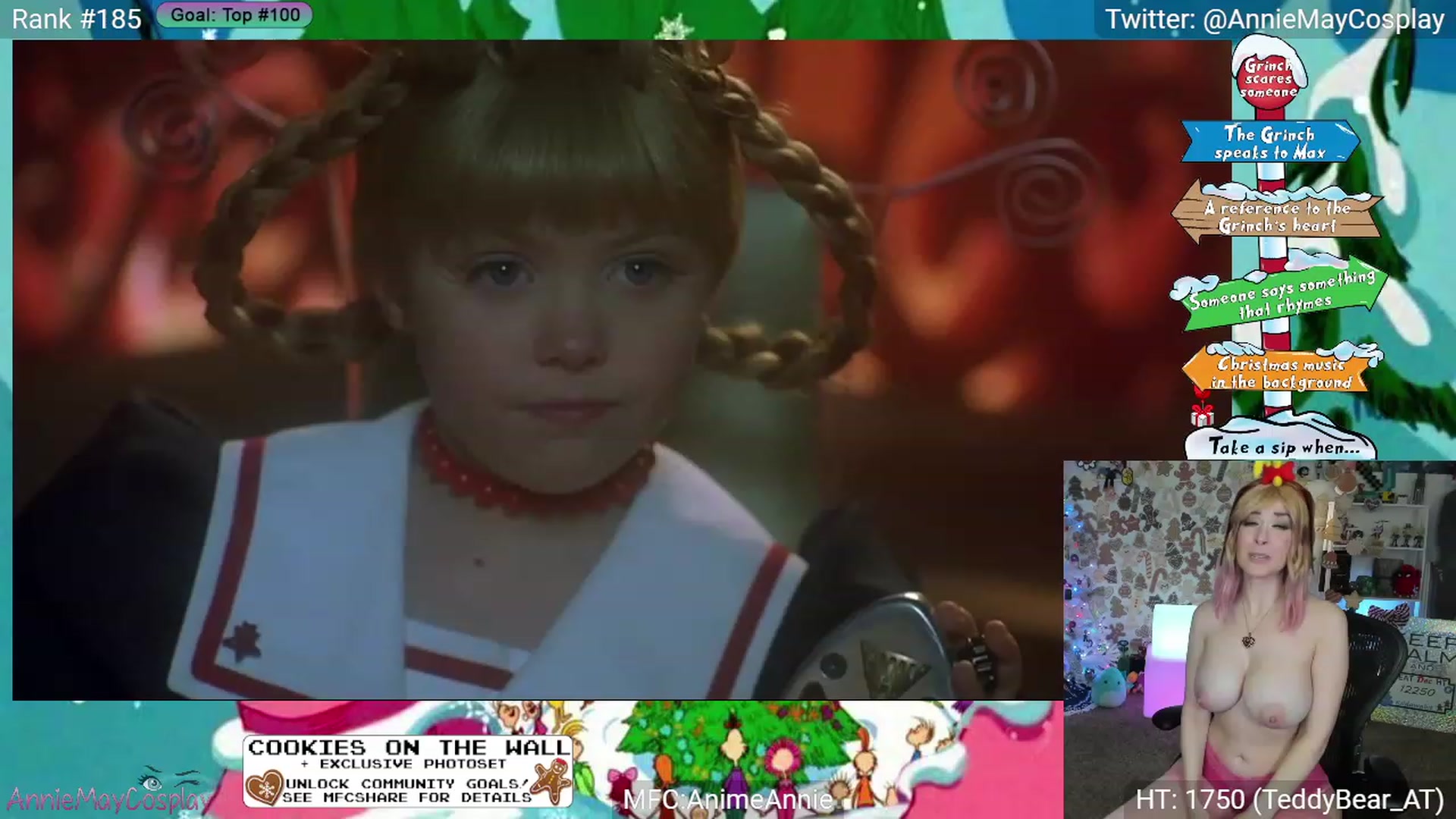 Gallery image thumbnail from AnimeAnnie's myfreecams stream on, 12/24/2023, 03:52 image 10 of 20