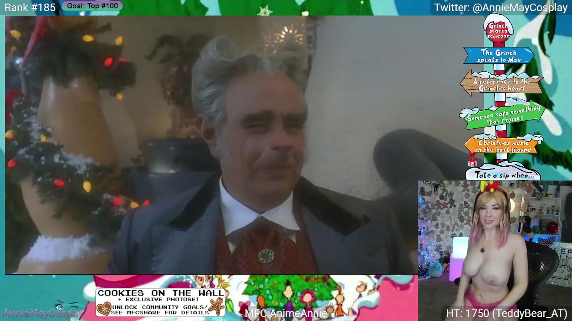 Gallery image thumbnail from AnimeAnnie's myfreecams stream on, 12/24/2023, 03:52 image 9 of 20