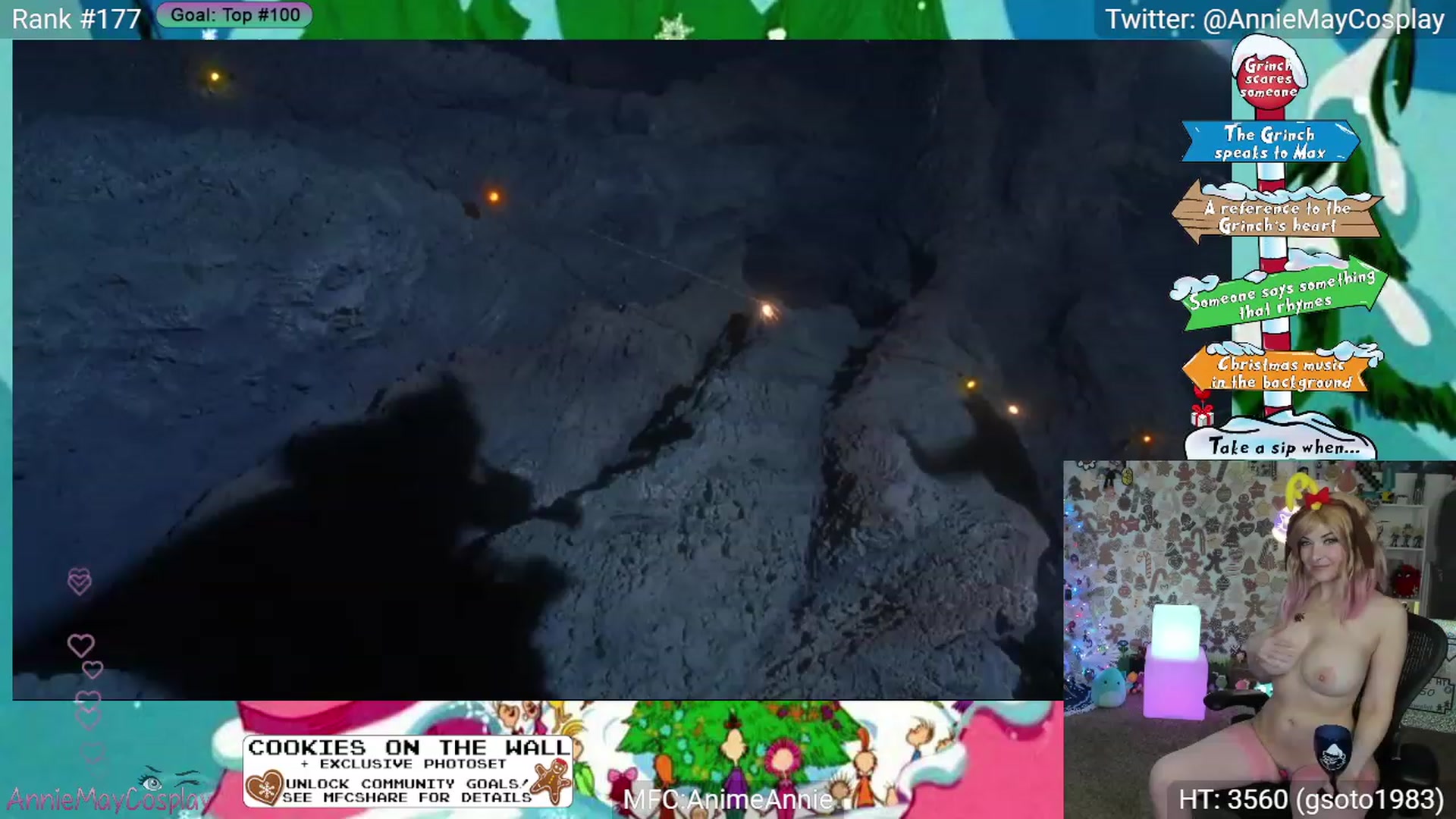 Gallery image thumbnail from AnimeAnnie's myfreecams stream on, 12/24/2023, 03:52 image 13 of 20