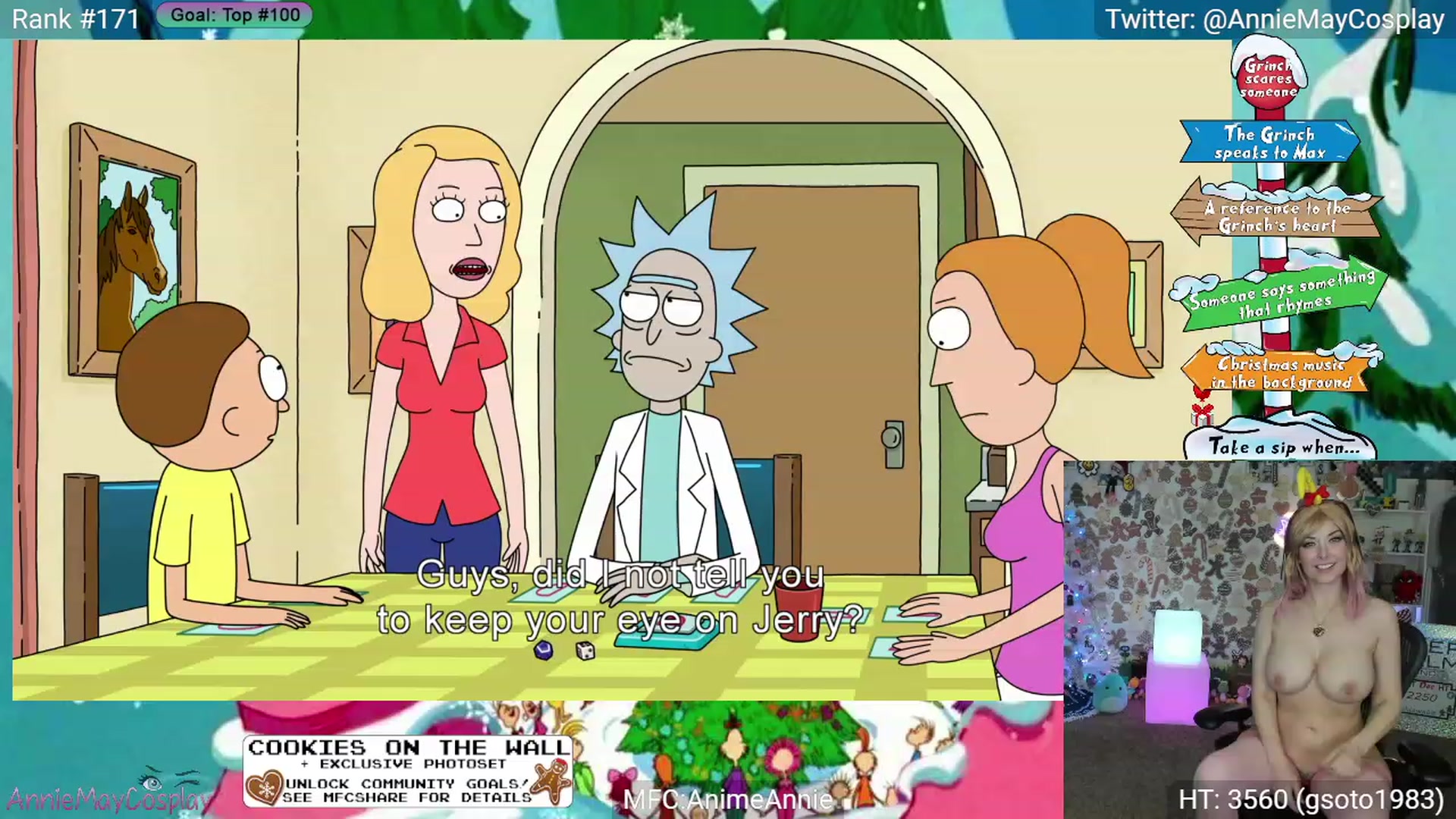 Gallery image thumbnail from AnimeAnnie's myfreecams stream on, 12/24/2023, 05:18 image 19 of 20