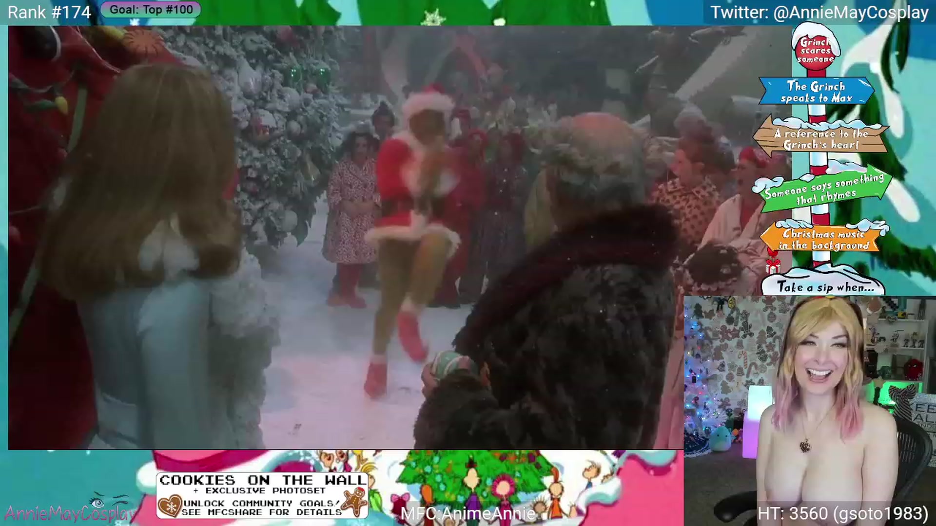 Gallery image thumbnail from AnimeAnnie's myfreecams stream on, 12/24/2023, 05:18 image 5 of 20