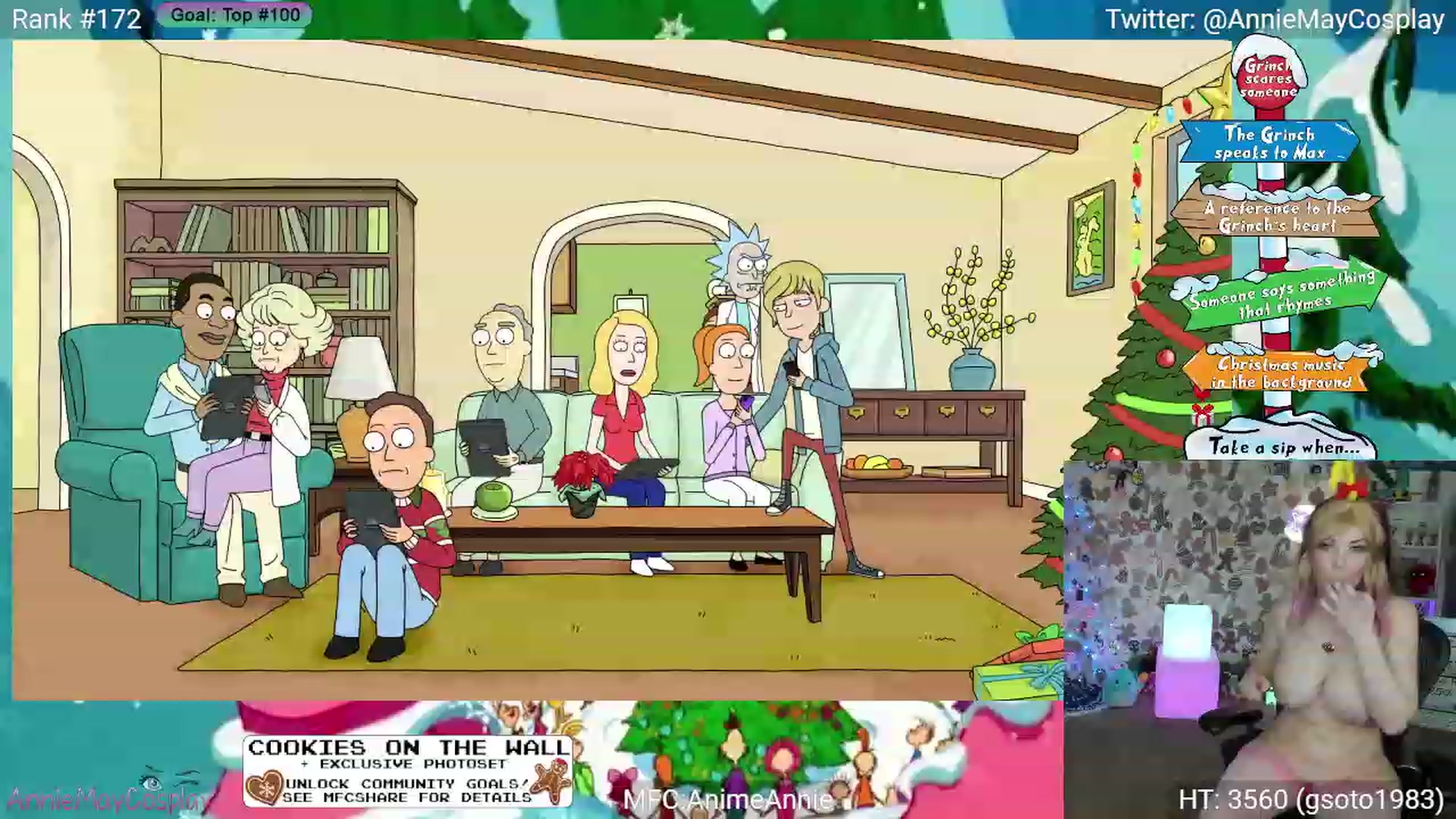 Gallery image thumbnail from AnimeAnnie's myfreecams stream on, 12/24/2023, 05:18 image 16 of 20