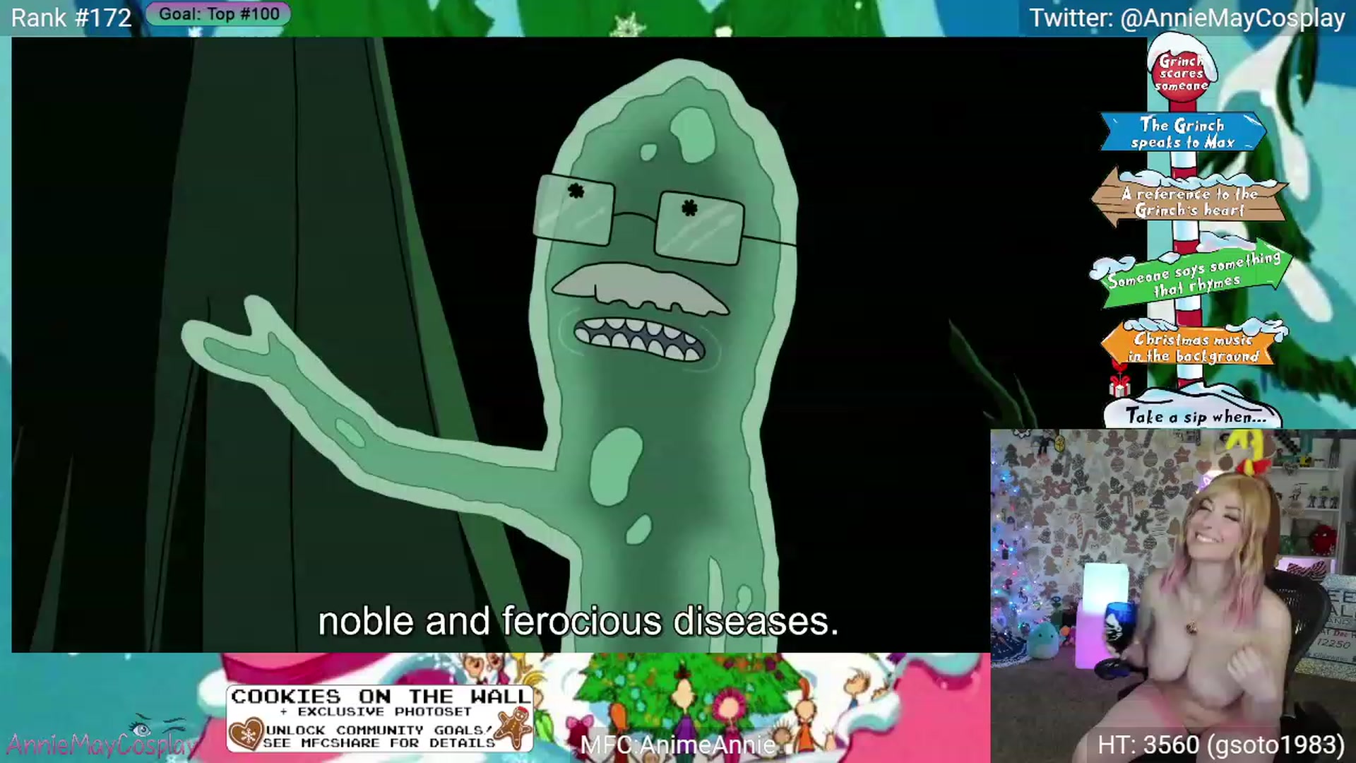 Gallery image thumbnail from AnimeAnnie's myfreecams stream on, 12/24/2023, 05:18 image 12 of 20