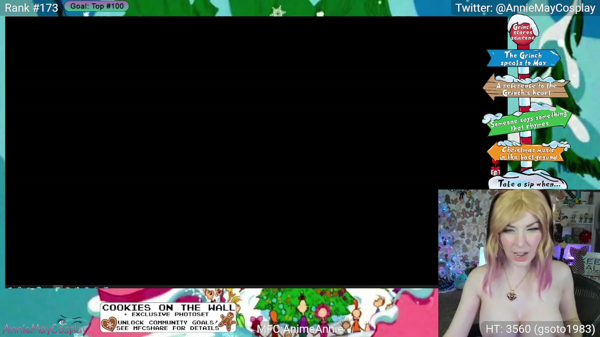 Gallery image thumbnail from AnimeAnnie's myfreecams stream on, 12/24/2023, 05:18 image 7 of 20