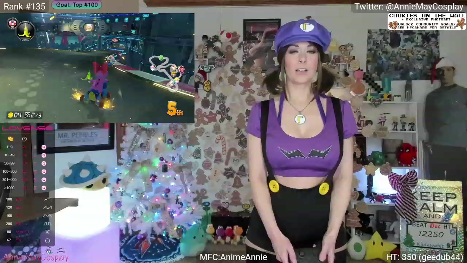 Gallery image thumbnail from AnimeAnnie's myfreecams stream on, 12/26/2023, 03:12 image 6 of 20