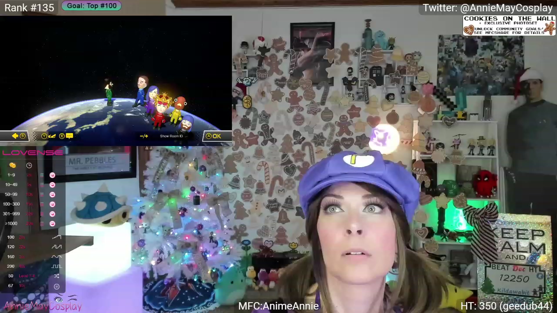 Gallery image thumbnail from AnimeAnnie's myfreecams stream on, 12/26/2023, 03:12 image 10 of 20
