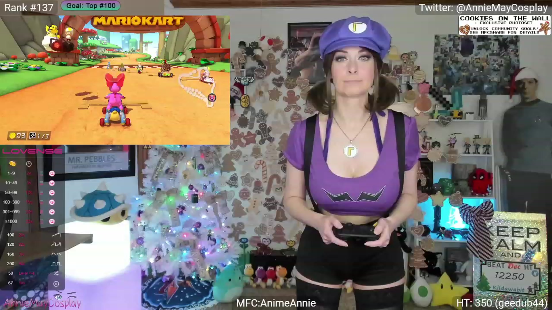 Gallery image thumbnail from AnimeAnnie's myfreecams stream on, 12/26/2023, 03:12 image 4 of 20