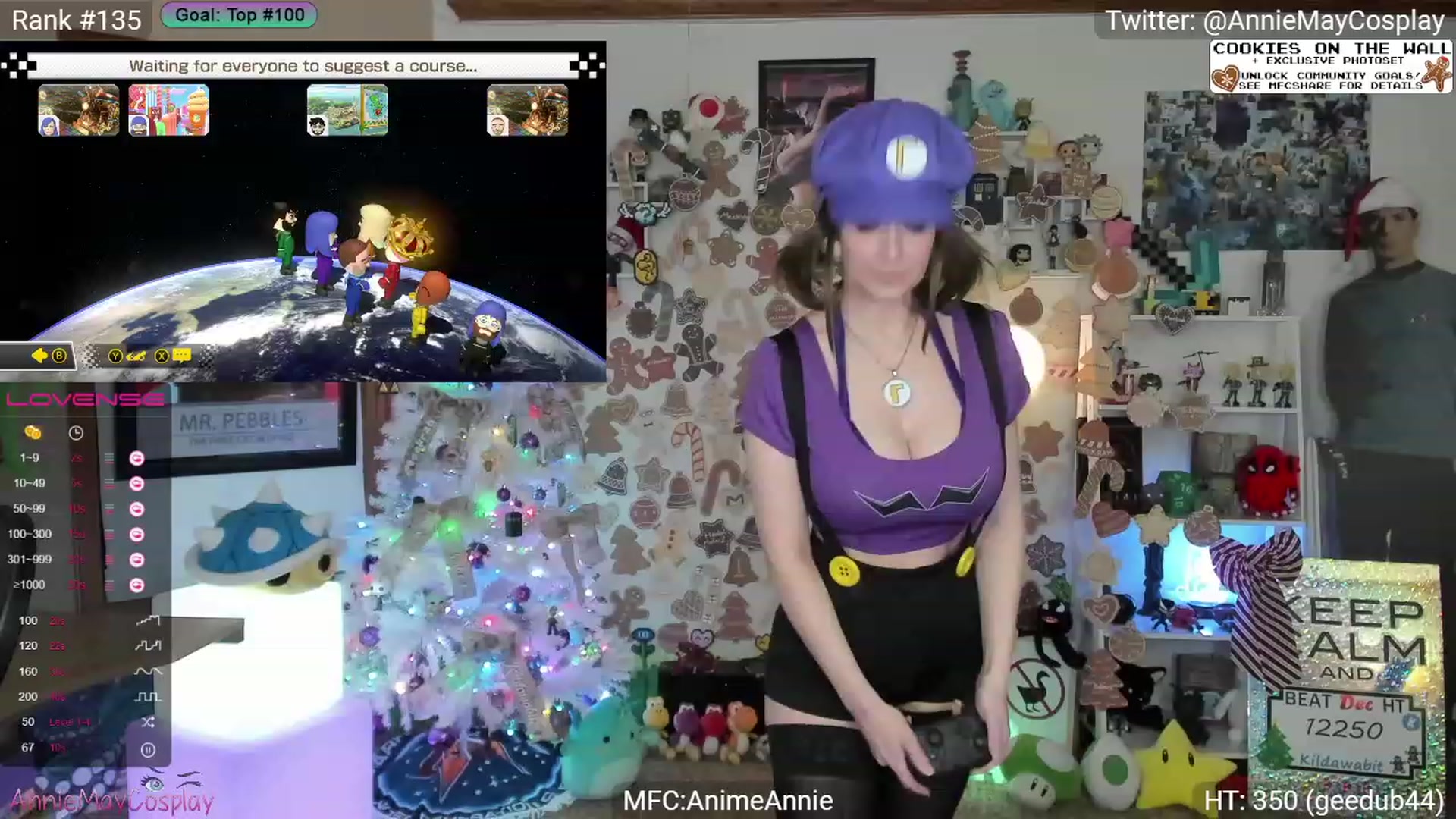 Gallery image thumbnail from AnimeAnnie's myfreecams stream on, 12/26/2023, 03:12 image 11 of 20