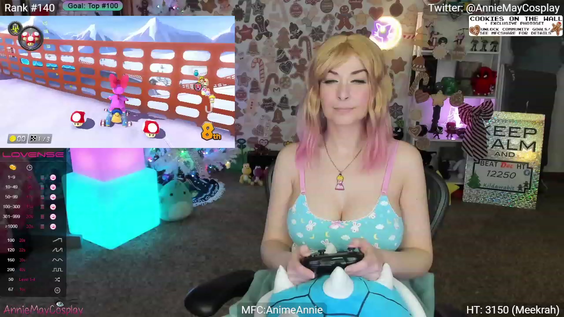 Gallery image thumbnail from AnimeAnnie's myfreecams stream on, 12/29/2023, 02:56 image 2 of 20