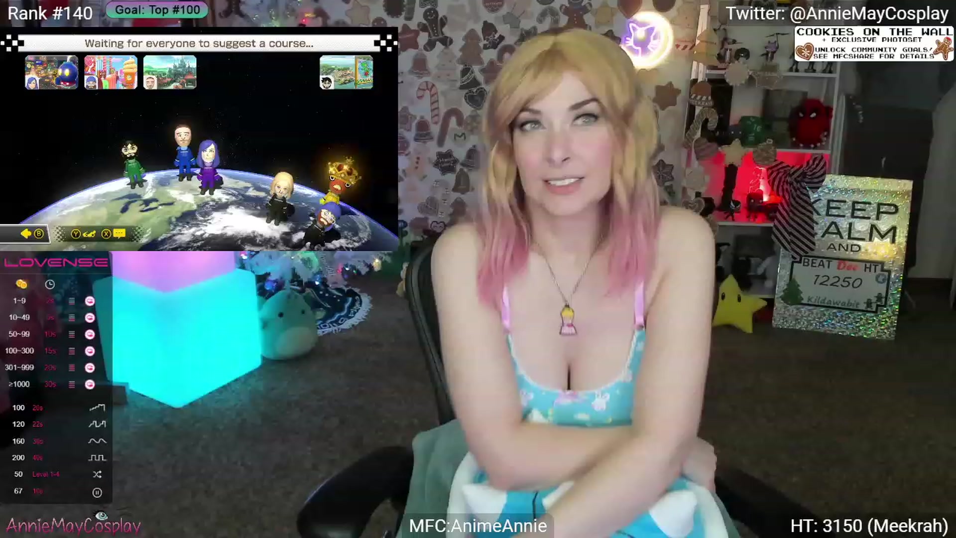 Gallery image thumbnail from AnimeAnnie's myfreecams stream on, 12/29/2023, 02:56 image 14 of 20
