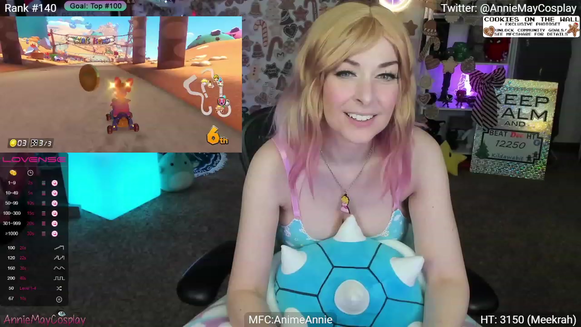 Gallery image thumbnail from AnimeAnnie's myfreecams stream on, 12/29/2023, 02:56 image 6 of 20