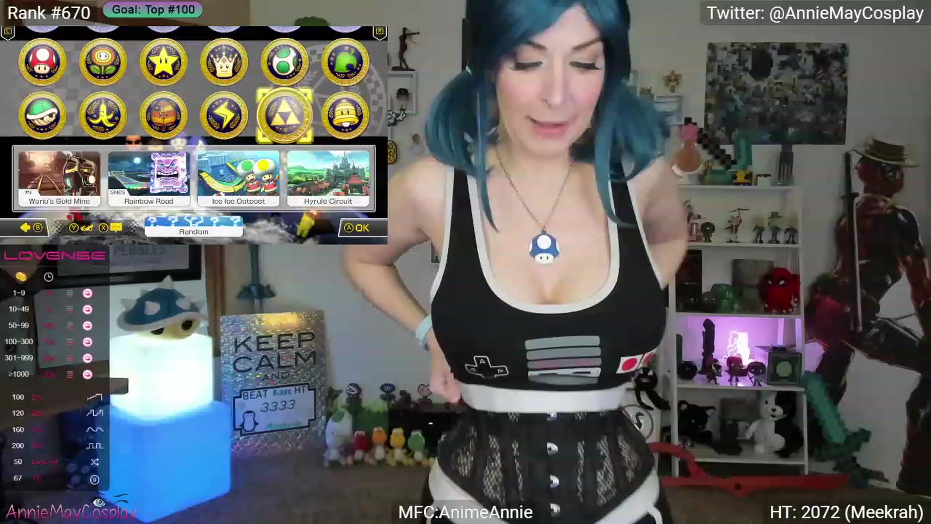 Gallery image thumbnail from AnimeAnnie's myfreecams stream on, 01/09/2024, 03:27 image 12 of 20