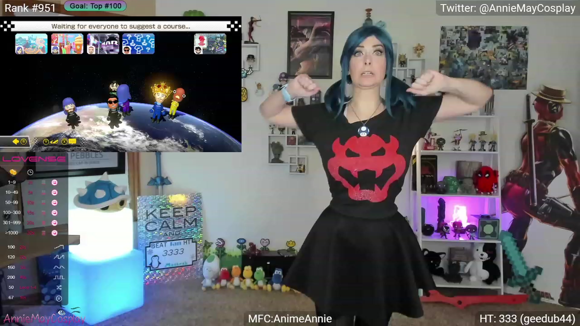Gallery image thumbnail from AnimeAnnie's myfreecams stream on, 01/09/2024, 03:27 image 7 of 20