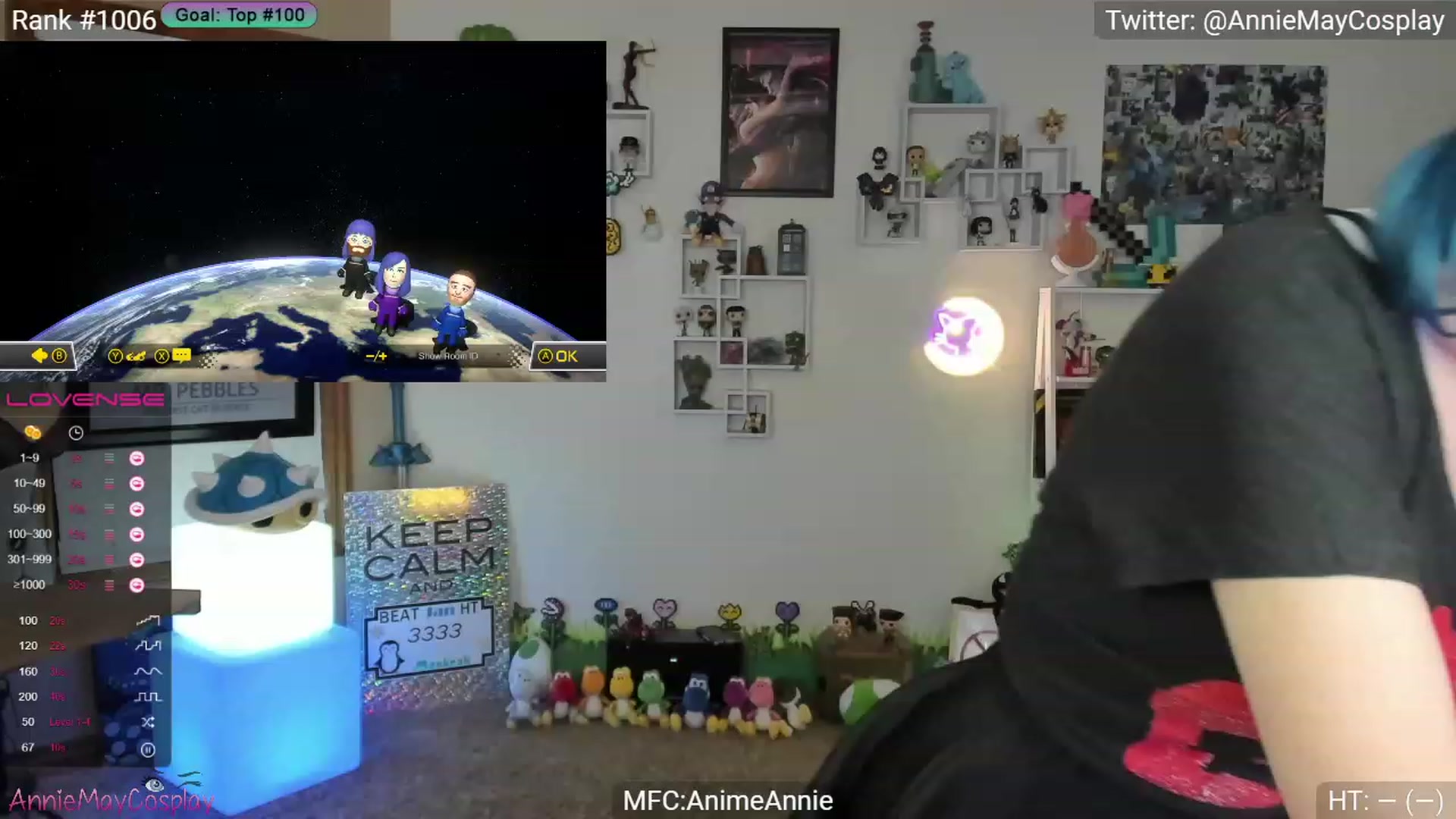 Gallery image thumbnail from AnimeAnnie's myfreecams stream on, 01/09/2024, 03:27 image 2 of 20