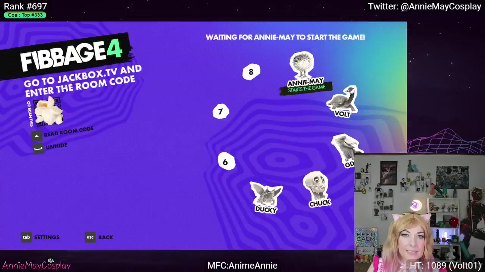 Gallery image thumbnail from AnimeAnnie's myfreecams stream on, 01/21/2024, 04:17 image 8 of 20