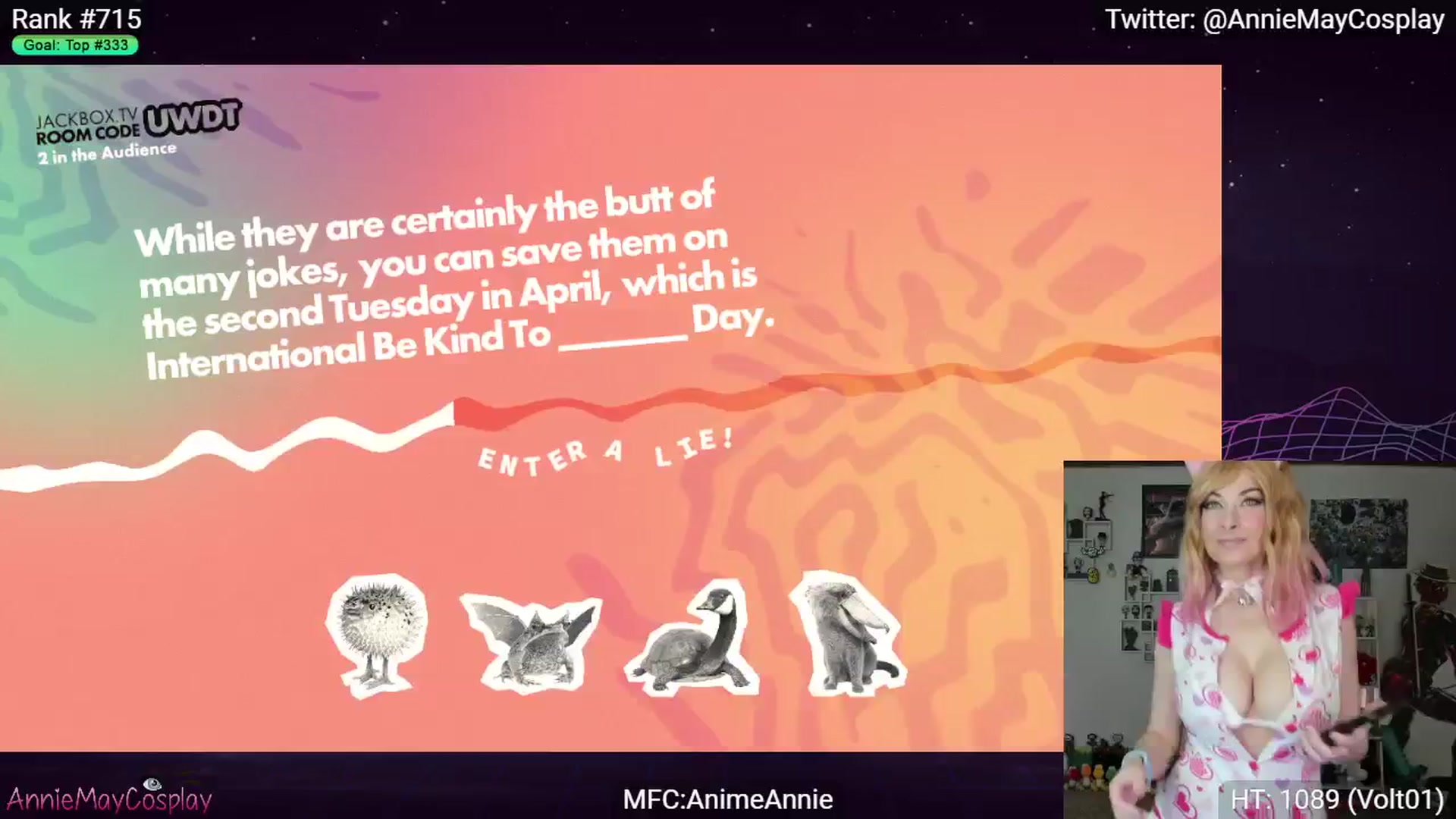 Gallery image thumbnail from AnimeAnnie's myfreecams stream on, 01/21/2024, 04:17 image 3 of 20