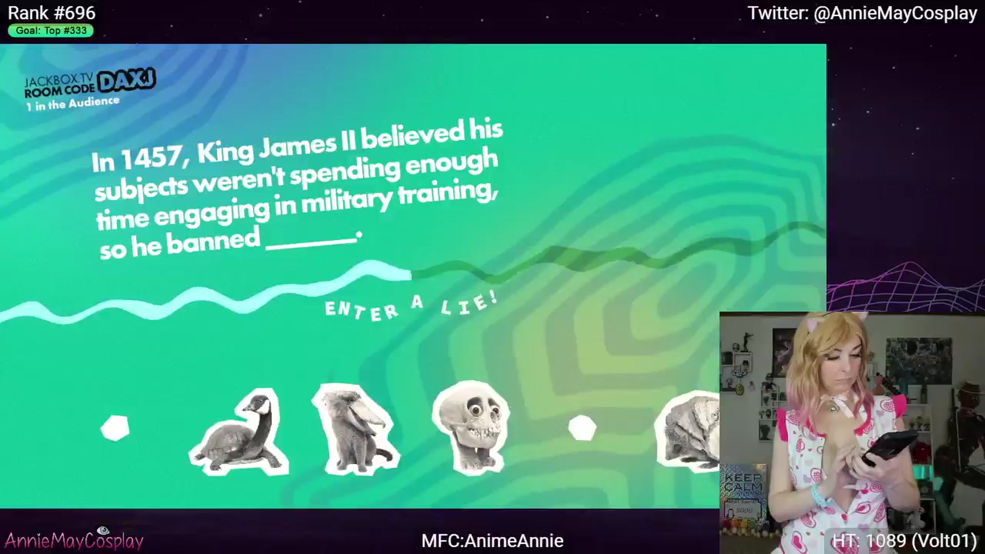 Gallery image thumbnail from AnimeAnnie's myfreecams stream on, 01/21/2024, 04:17 image 9 of 20