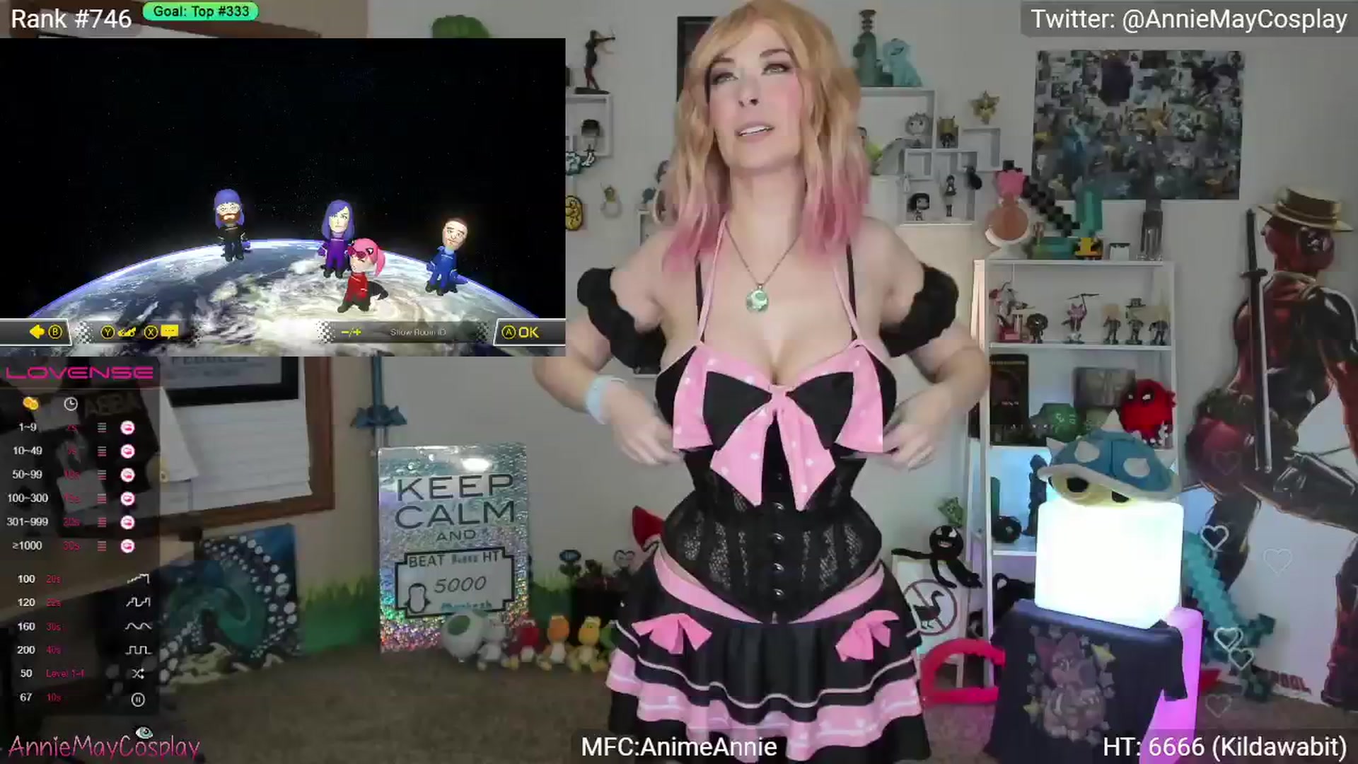 Gallery image thumbnail from AnimeAnnie's myfreecams stream on, 01/30/2024, 01:55 image 7 of 20
