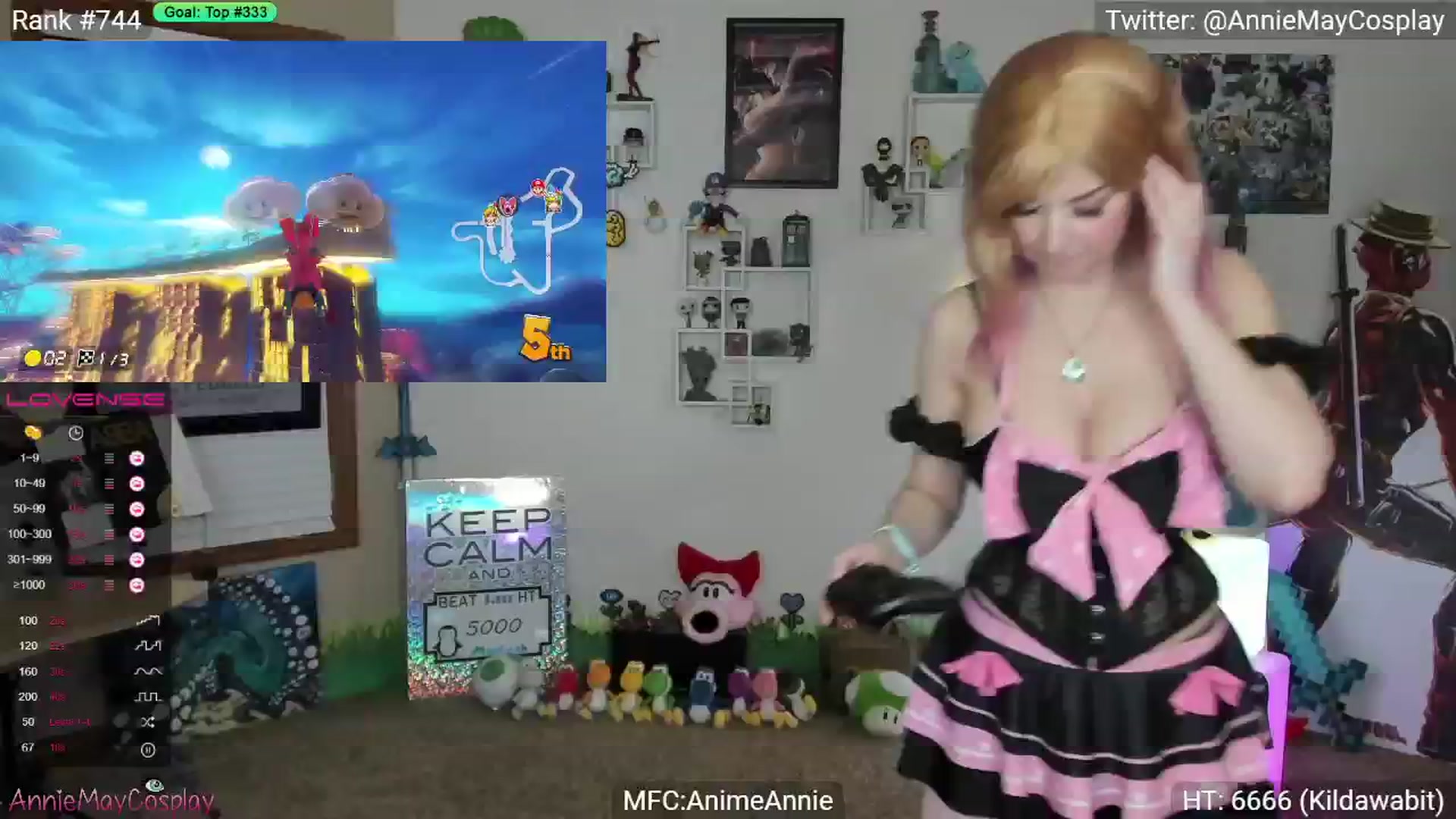 Gallery image thumbnail from AnimeAnnie's myfreecams stream on, 01/30/2024, 01:55 image 12 of 20