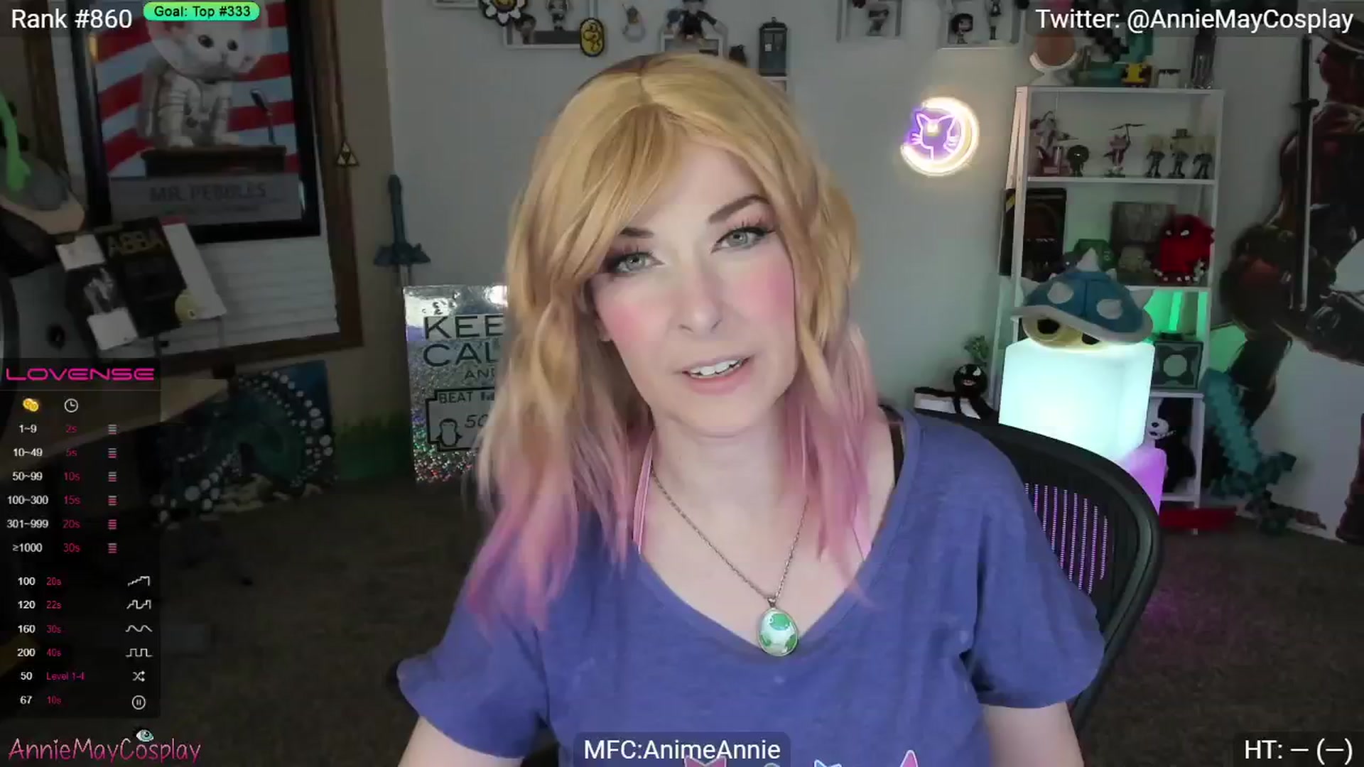 Gallery image thumbnail from AnimeAnnie's myfreecams stream on, 01/30/2024, 01:55 image 2 of 20