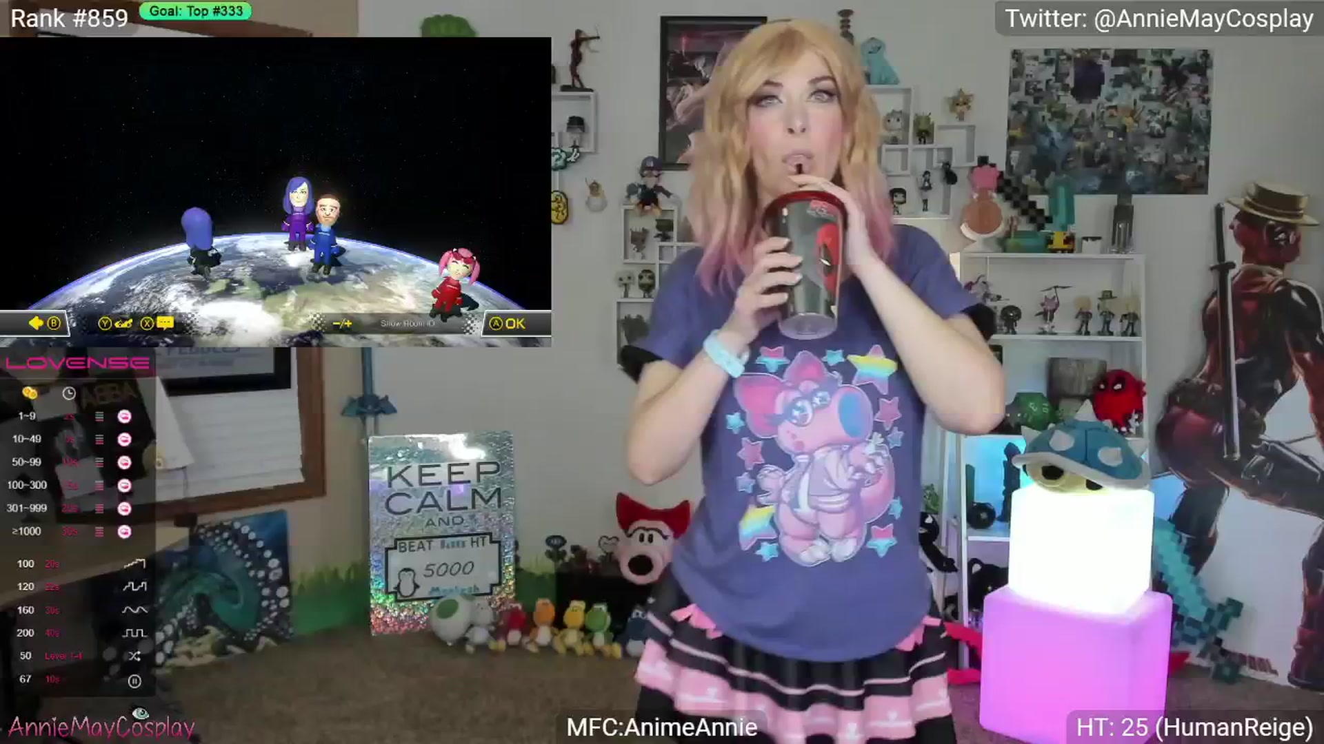 Gallery image thumbnail from AnimeAnnie's myfreecams stream on, 01/30/2024, 01:55 image 6 of 20