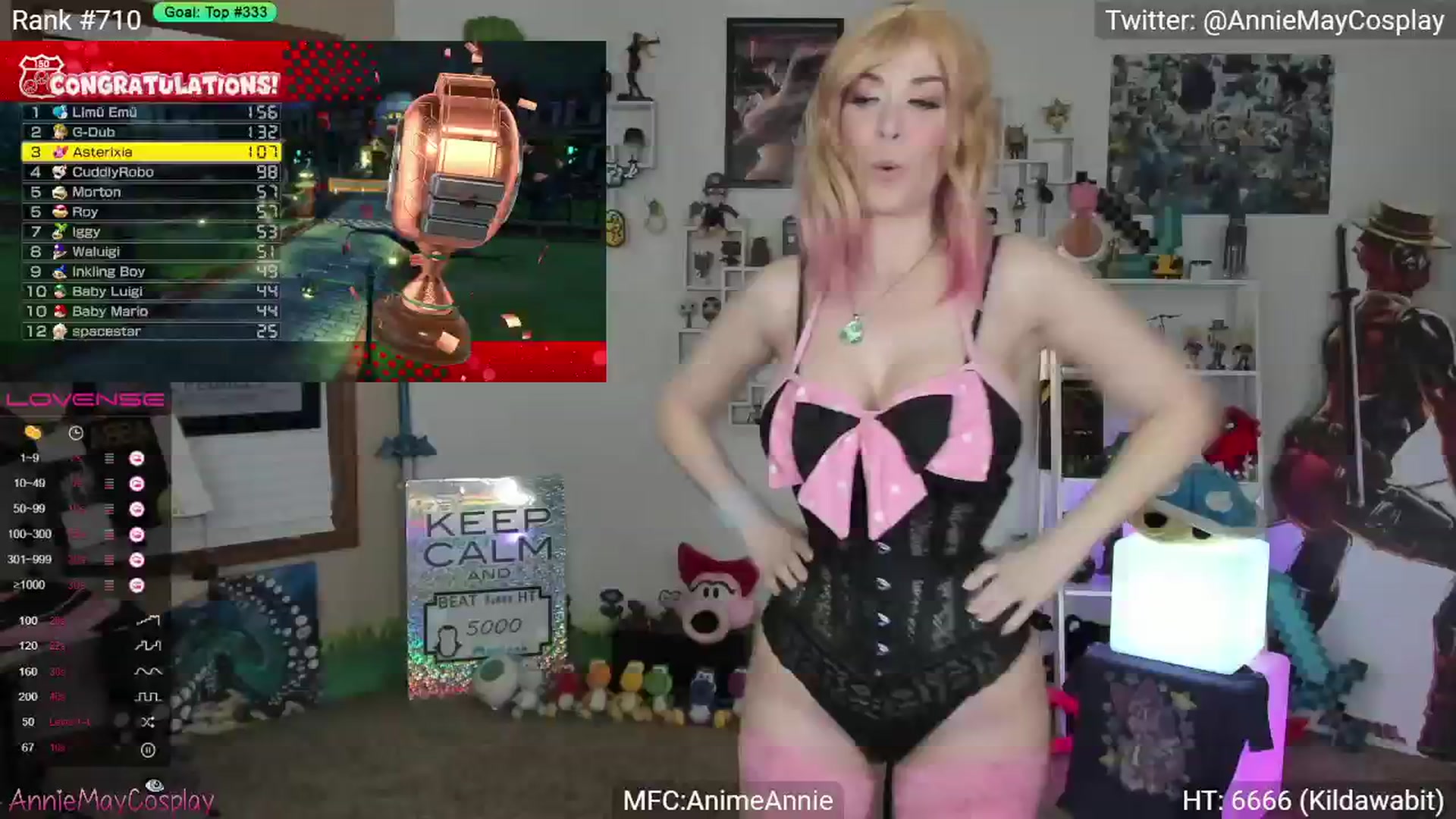 Gallery image thumbnail from AnimeAnnie's myfreecams stream on, 01/30/2024, 03:13 image 5 of 20