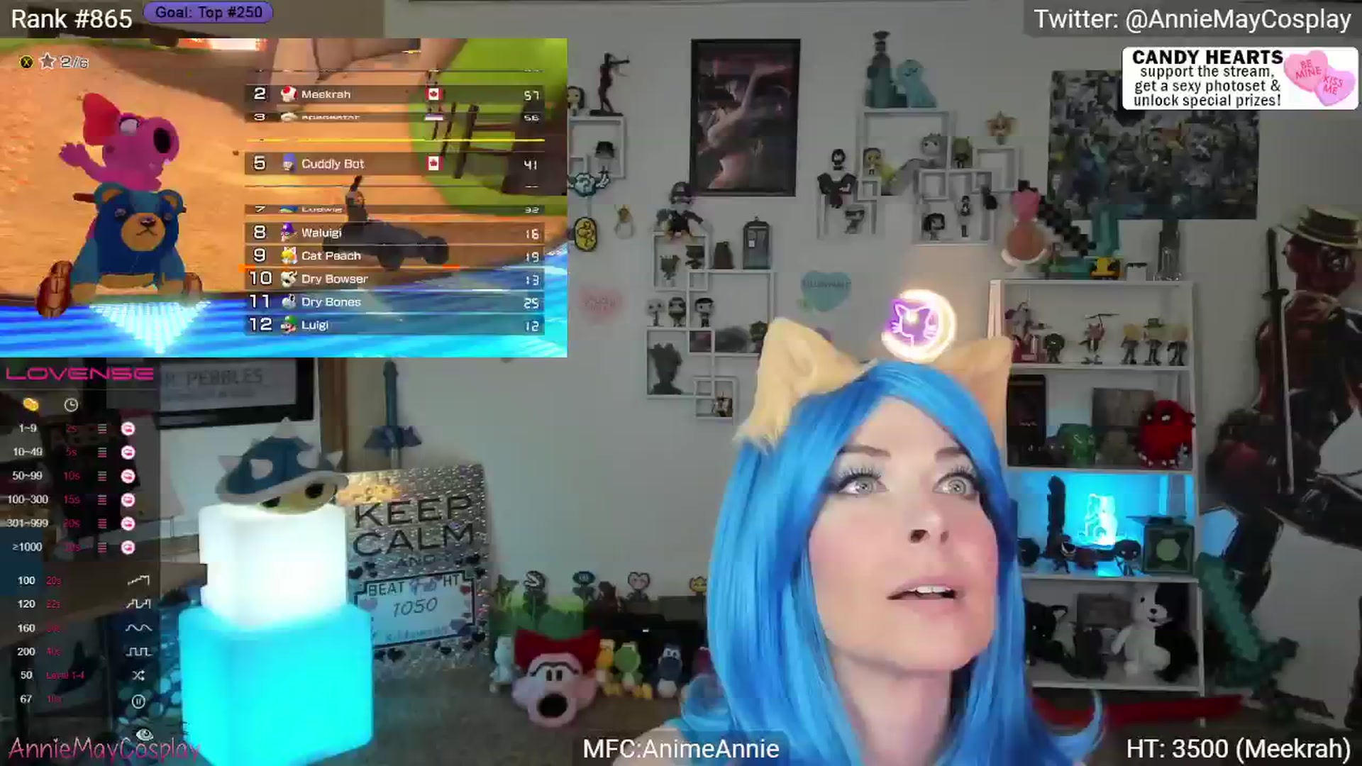 Gallery image thumbnail from AnimeAnnie's myfreecams stream on, 02/04/2024, 03:06 image 3 of 20