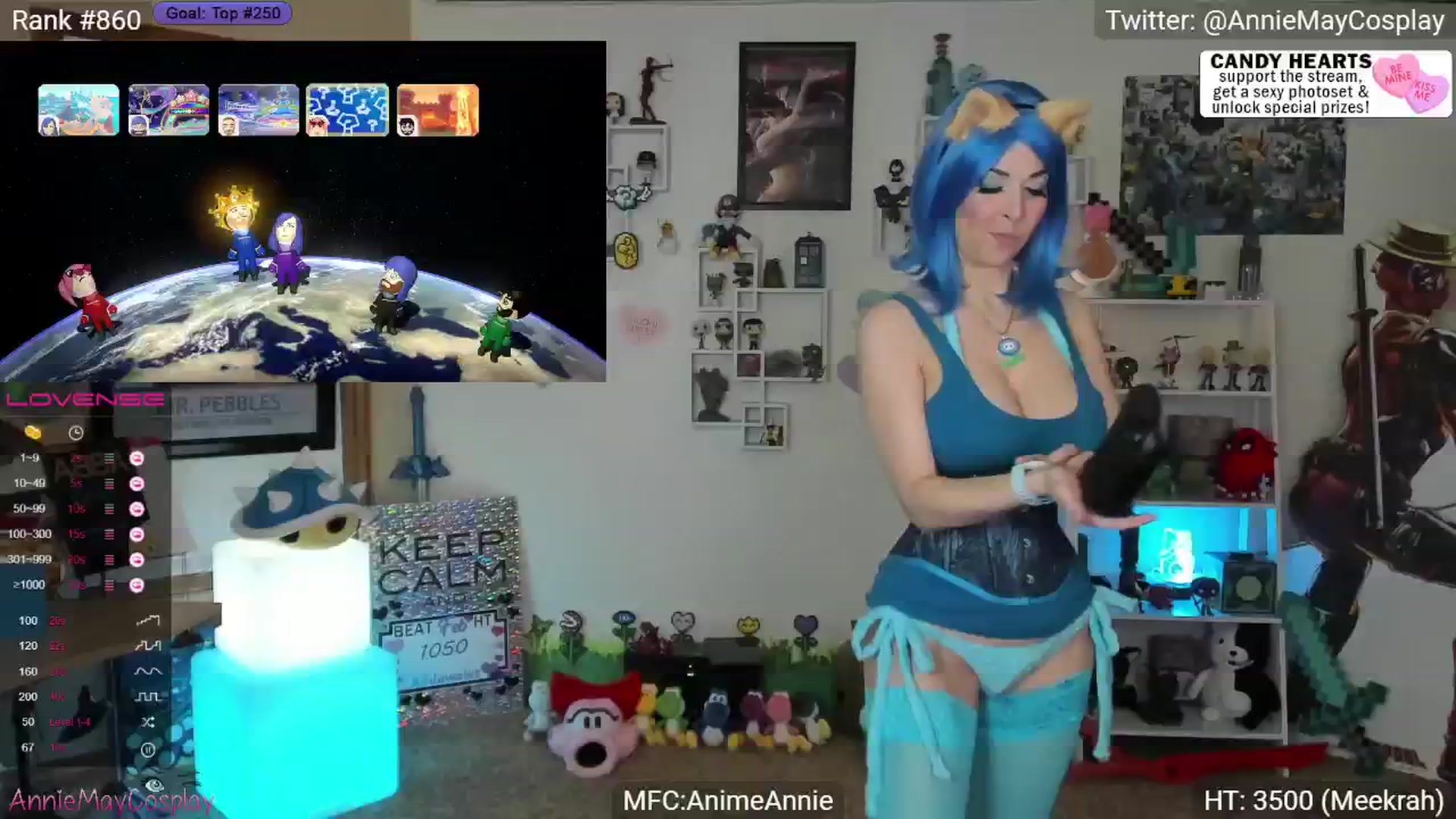 Gallery image thumbnail from AnimeAnnie's myfreecams stream on, 02/04/2024, 03:06 image 1 of 20