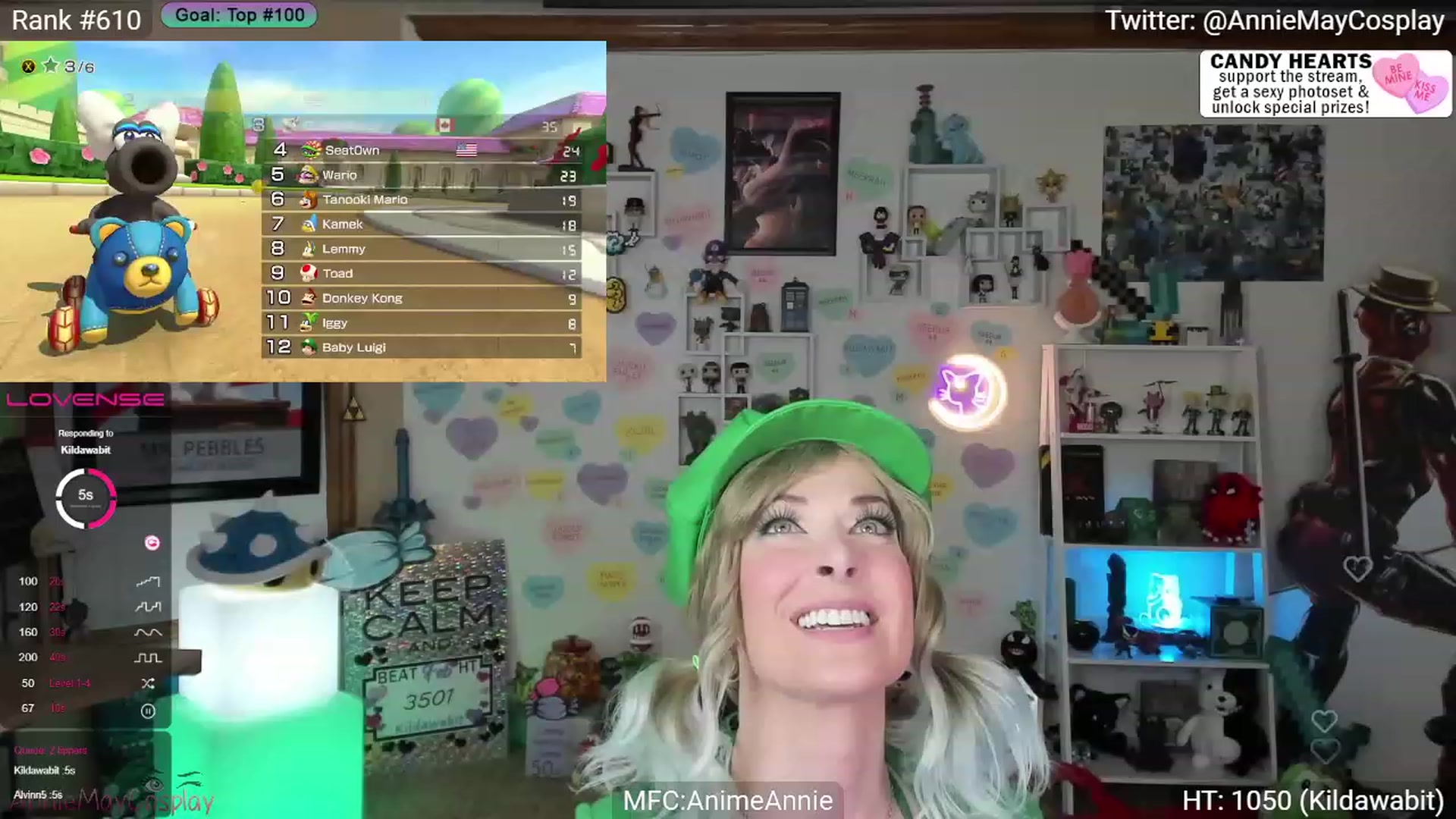 Gallery image thumbnail from AnimeAnnie's myfreecams stream on, 02/20/2024, 03:34 image 2 of 20