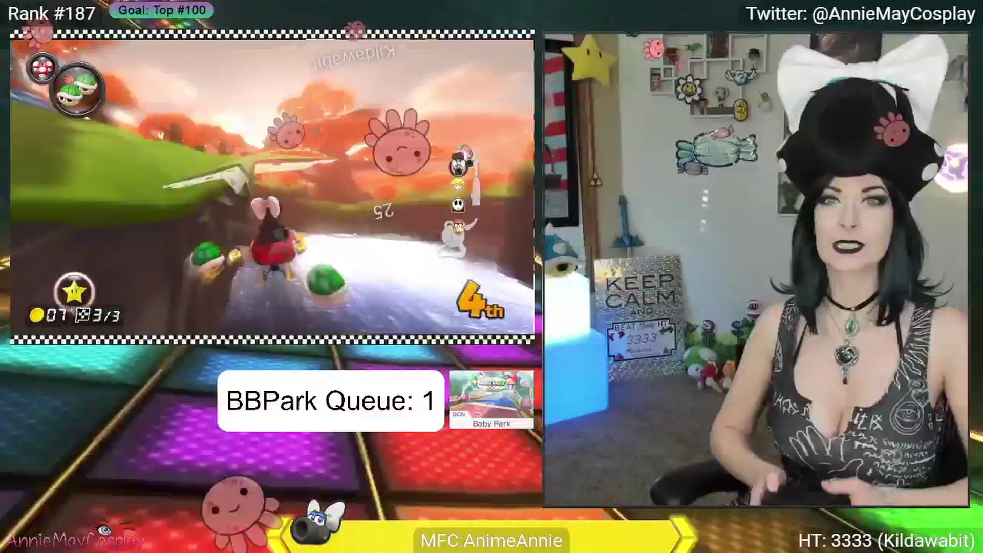 Gallery image thumbnail from AnimeAnnie's myfreecams stream on, 07/04/2024, 03:54 image 4 of 20