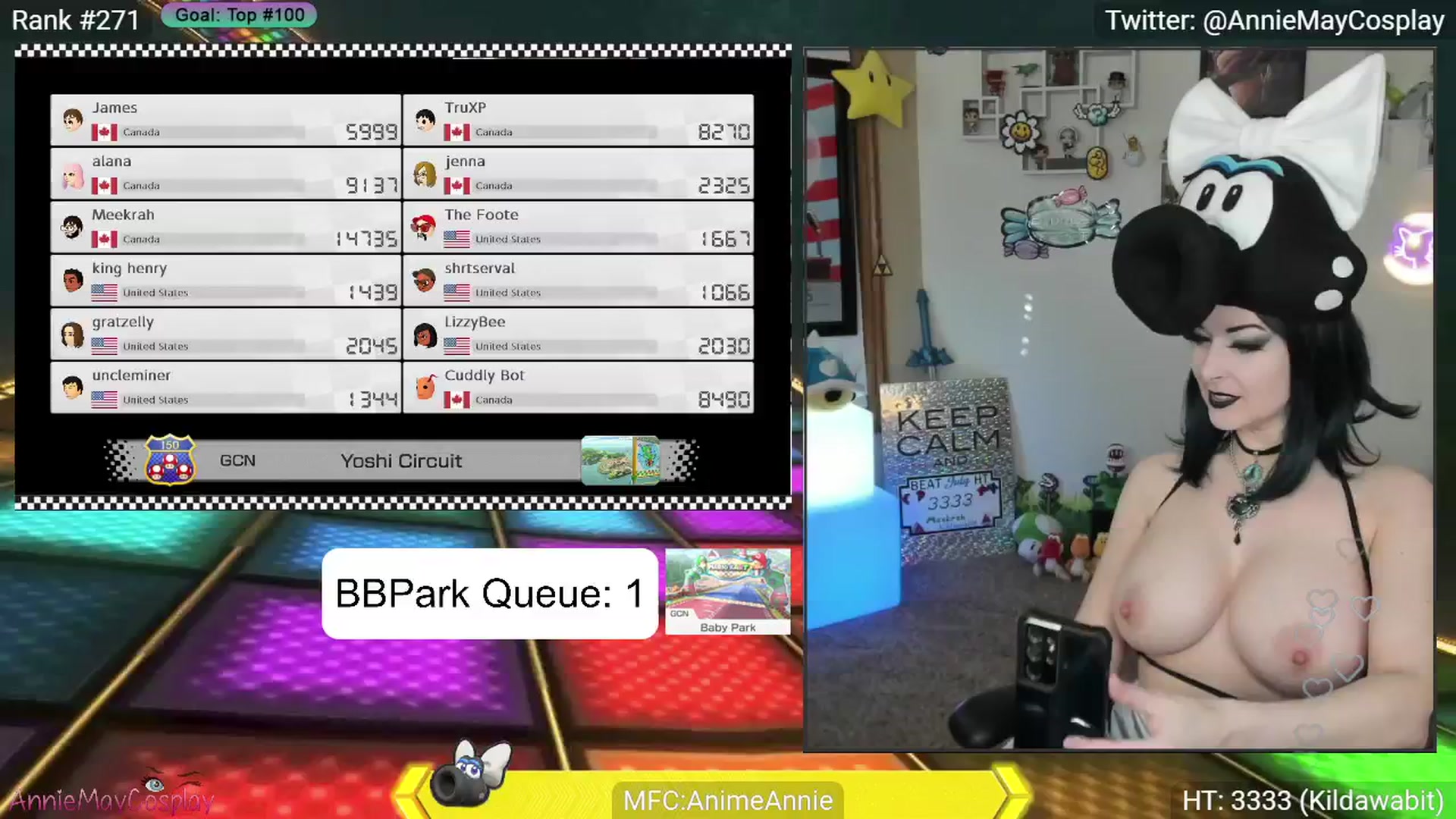 Gallery image thumbnail from AnimeAnnie's myfreecams stream on, 07/04/2024, 03:54 image 3 of 20