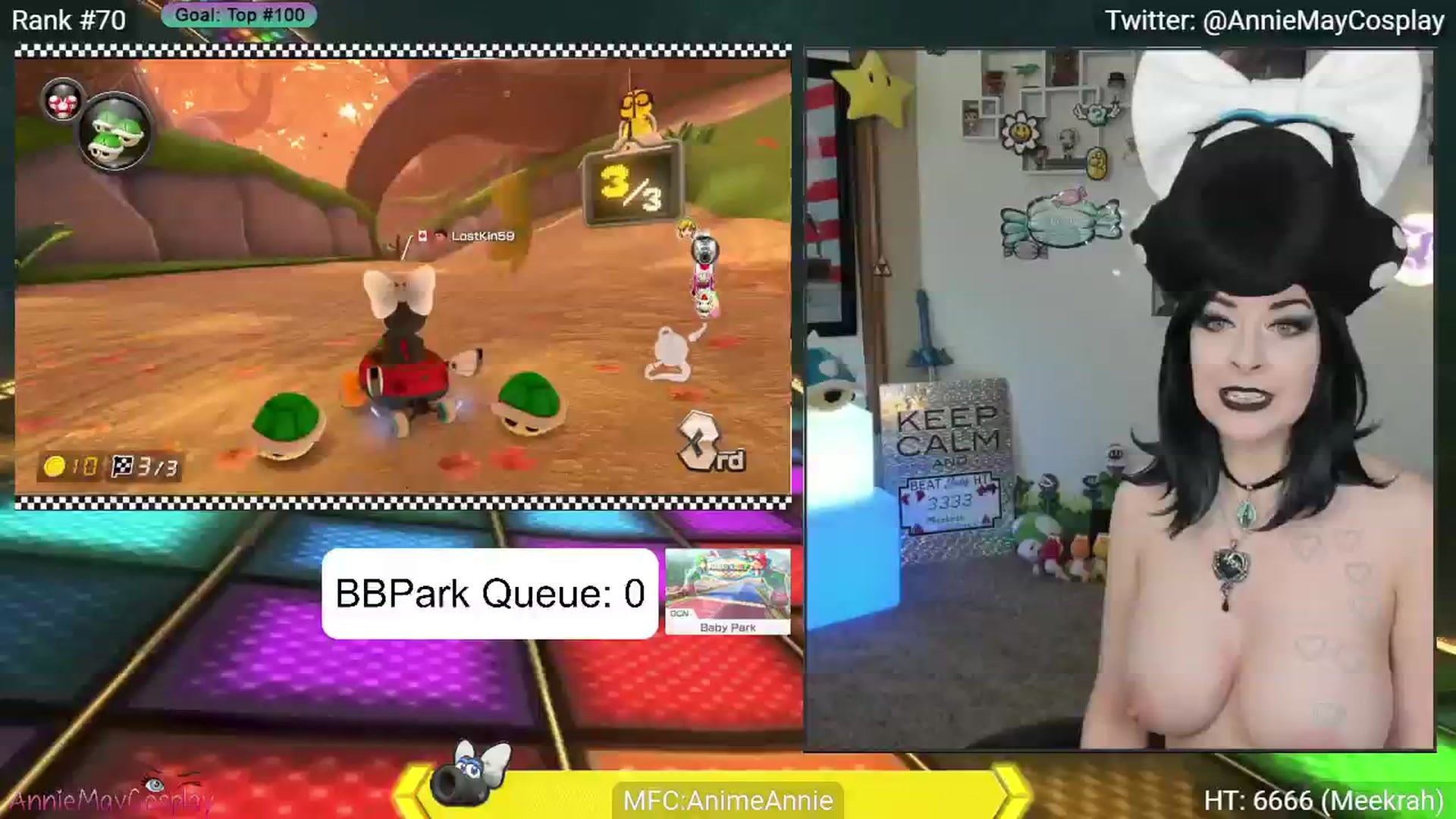 Gallery image thumbnail from AnimeAnnie's myfreecams stream on, 07/04/2024, 03:54 image 8 of 20