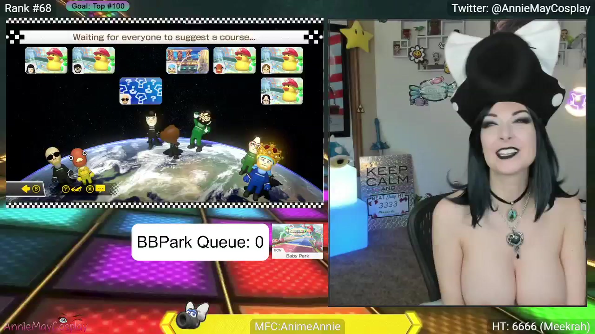 Gallery image thumbnail from AnimeAnnie's myfreecams stream on, 07/04/2024, 03:54 image 10 of 20