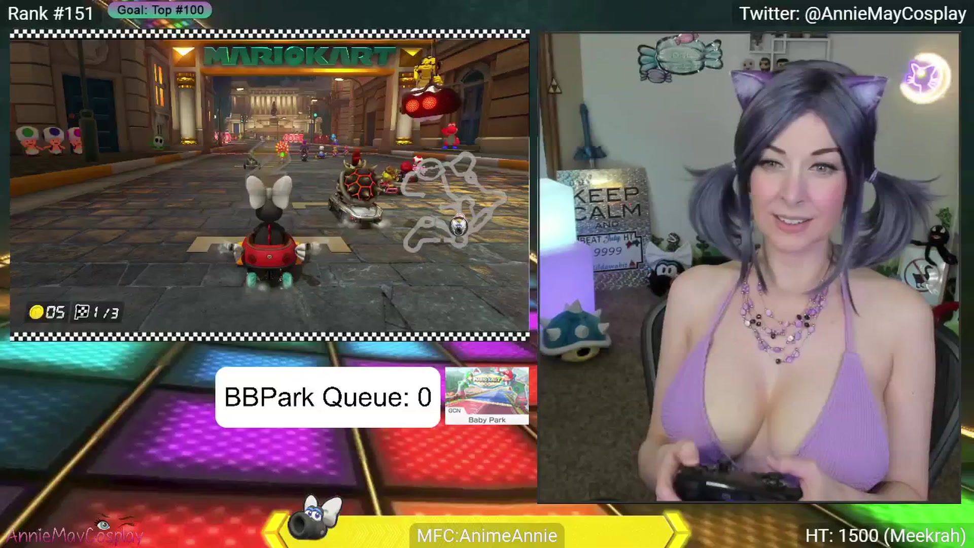 Gallery image thumbnail from AnimeAnnie's myfreecams stream on, 07/11/2024, 02:55 image 13 of 20