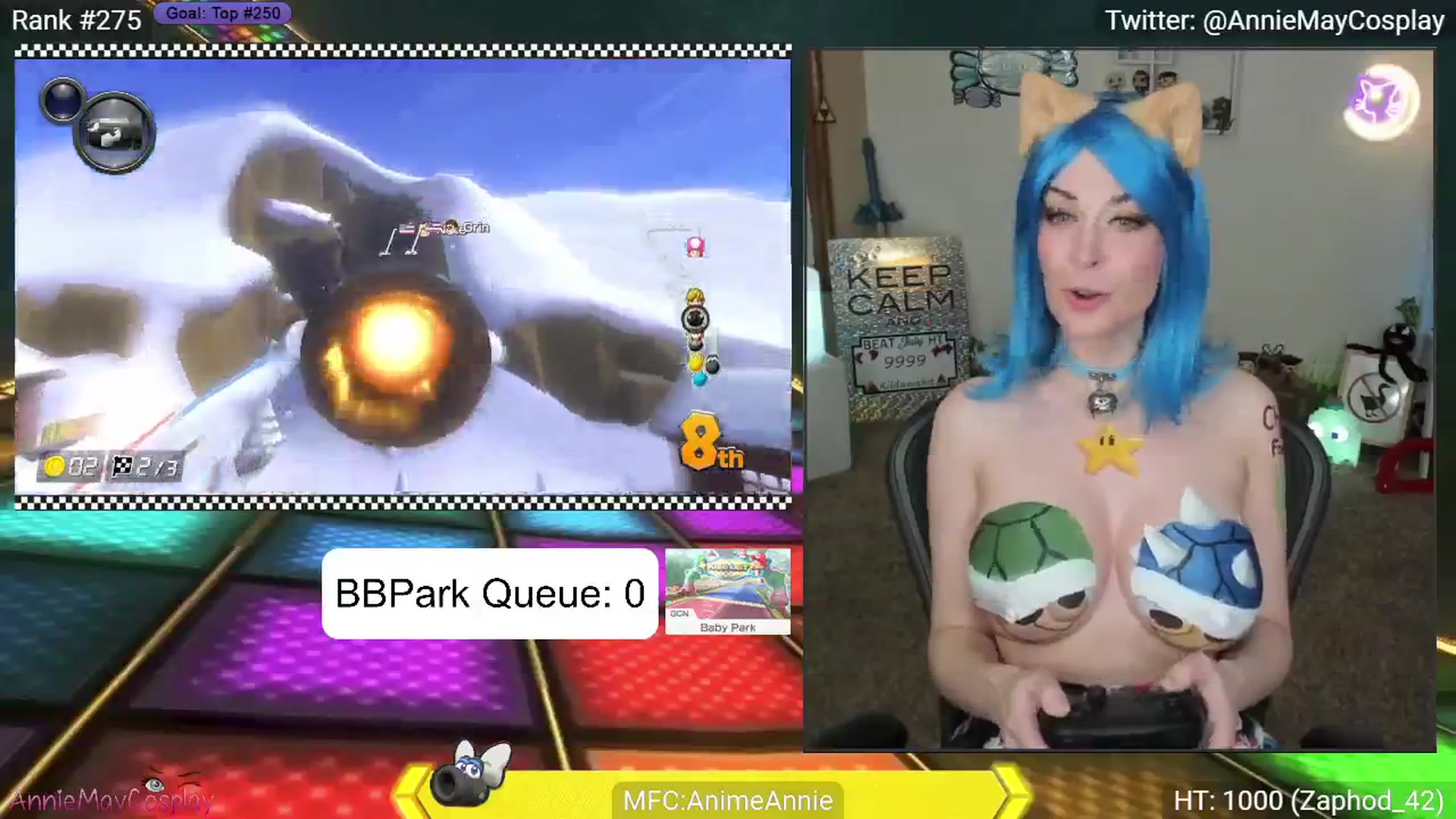 Gallery image thumbnail from AnimeAnnie's myfreecams stream on, 07/21/2024, 04:29 image 18 of 20