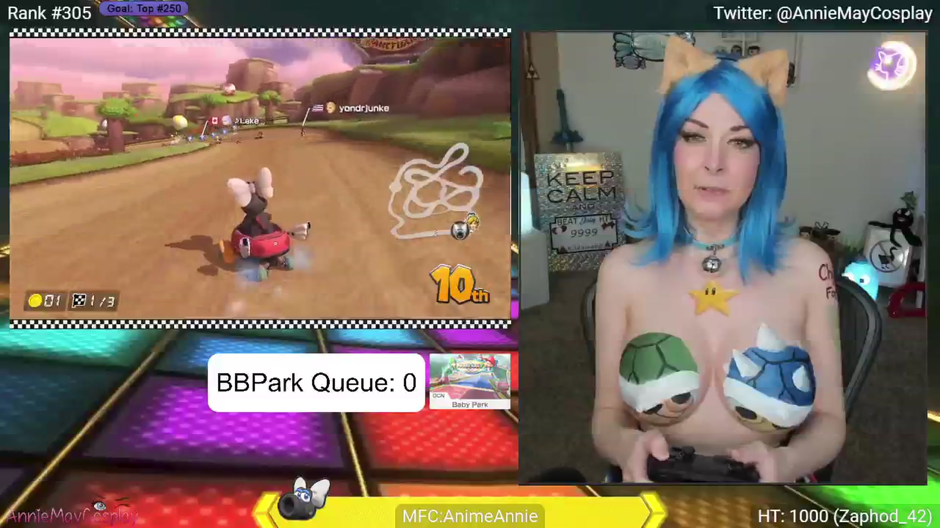 Gallery image thumbnail from AnimeAnnie's myfreecams stream on, 07/21/2024, 04:29 image 6 of 20