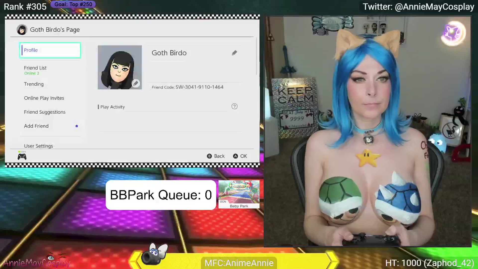 Gallery image thumbnail from AnimeAnnie's myfreecams stream on, 07/21/2024, 04:29 image 12 of 20