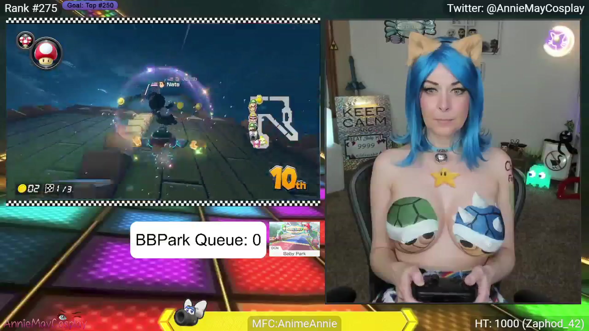 Gallery image thumbnail from AnimeAnnie's myfreecams stream on, 07/21/2024, 04:29 image 16 of 20