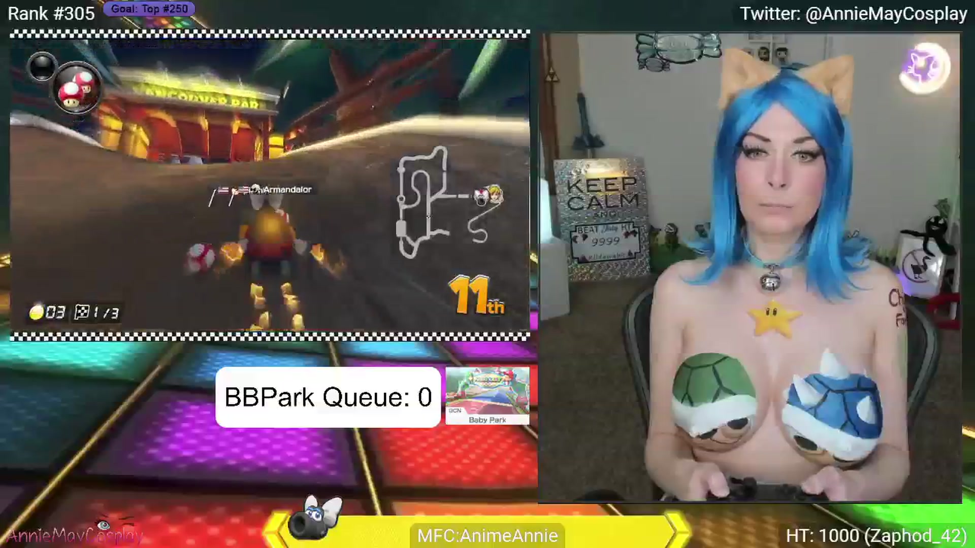 Gallery image thumbnail from AnimeAnnie's myfreecams stream on, 07/21/2024, 04:29 image 10 of 20