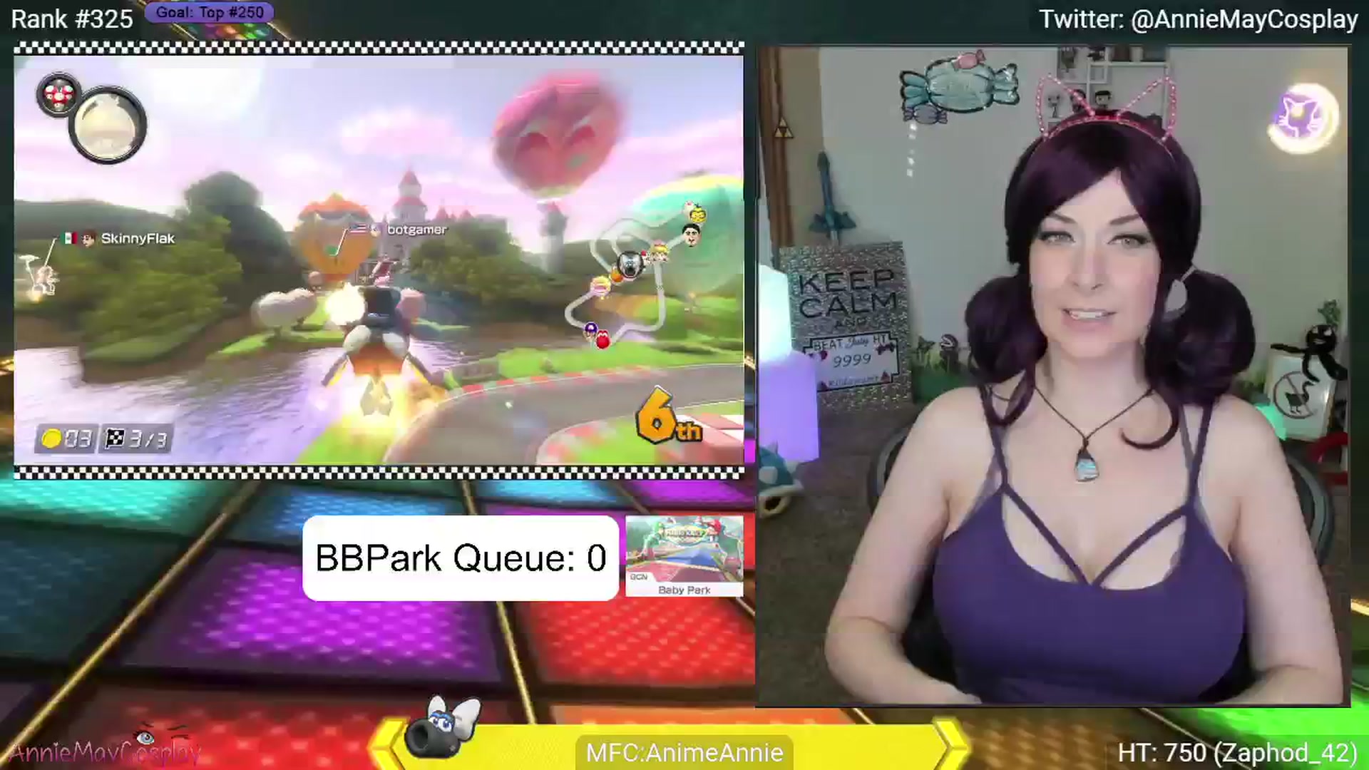 Gallery image thumbnail from AnimeAnnie's myfreecams stream on, 07/25/2024, 02:53 image 6 of 20