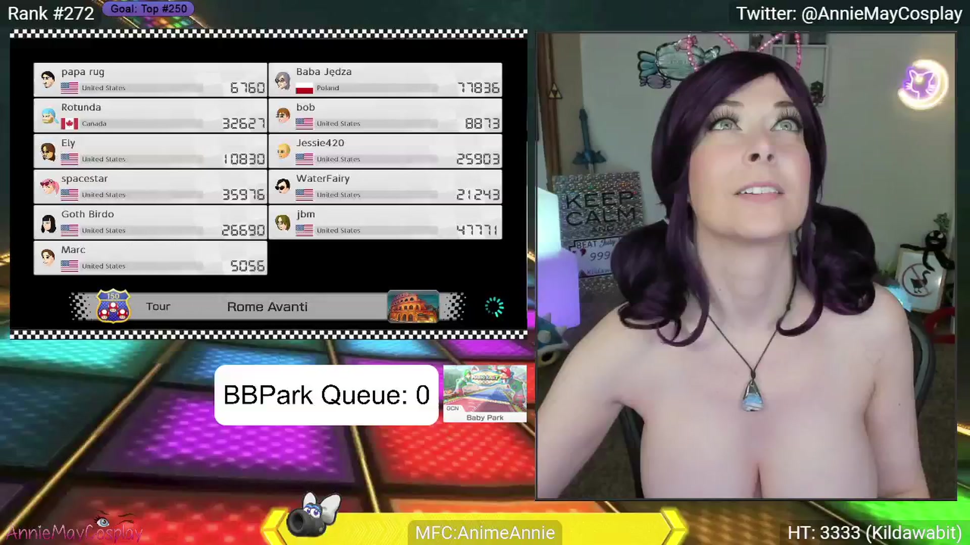 Gallery image thumbnail from AnimeAnnie's myfreecams stream on, 07/25/2024, 02:53 image 14 of 20