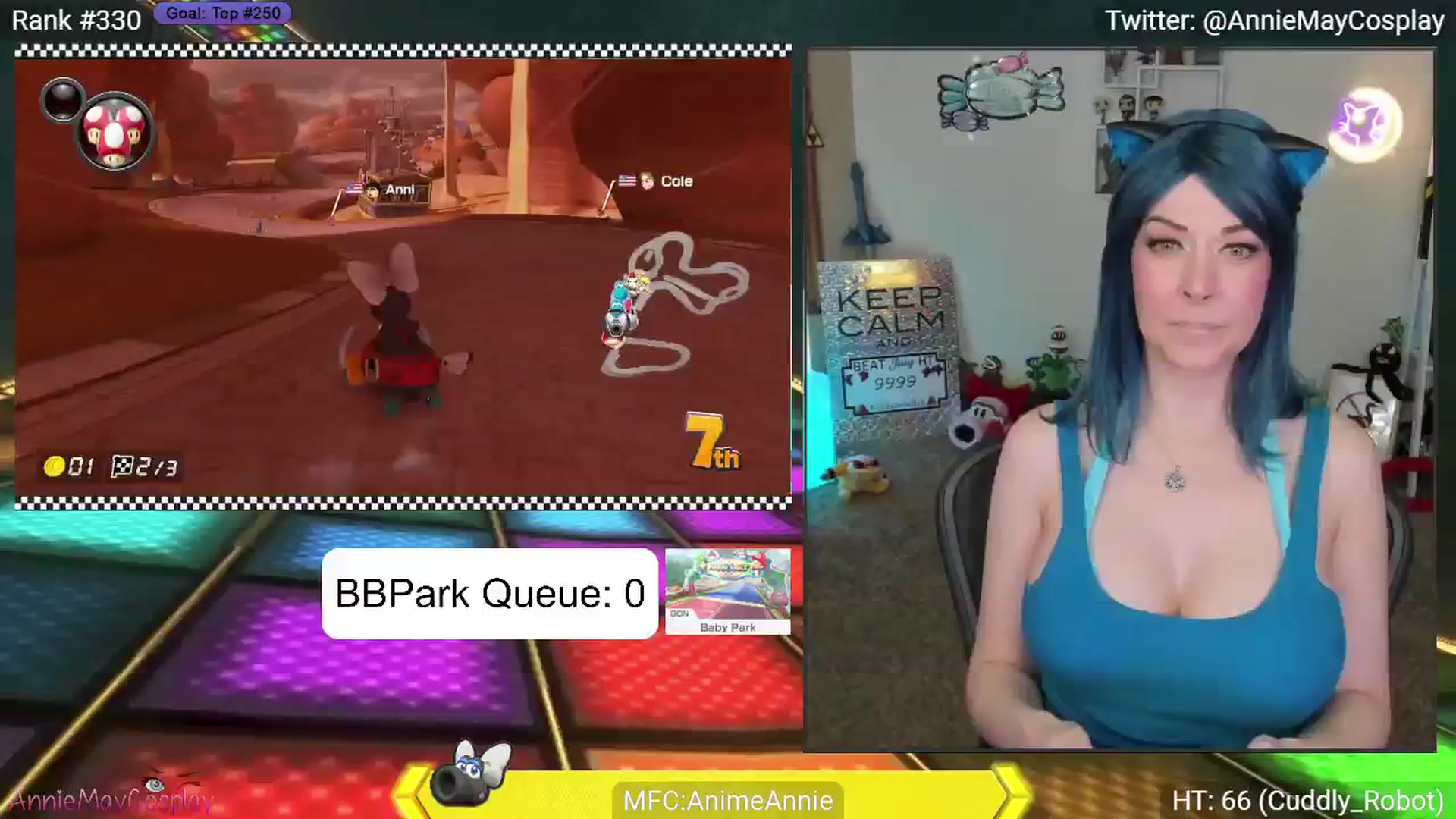 Gallery image thumbnail from AnimeAnnie's myfreecams stream on, 08/01/2024, 03:11 image 4 of 20