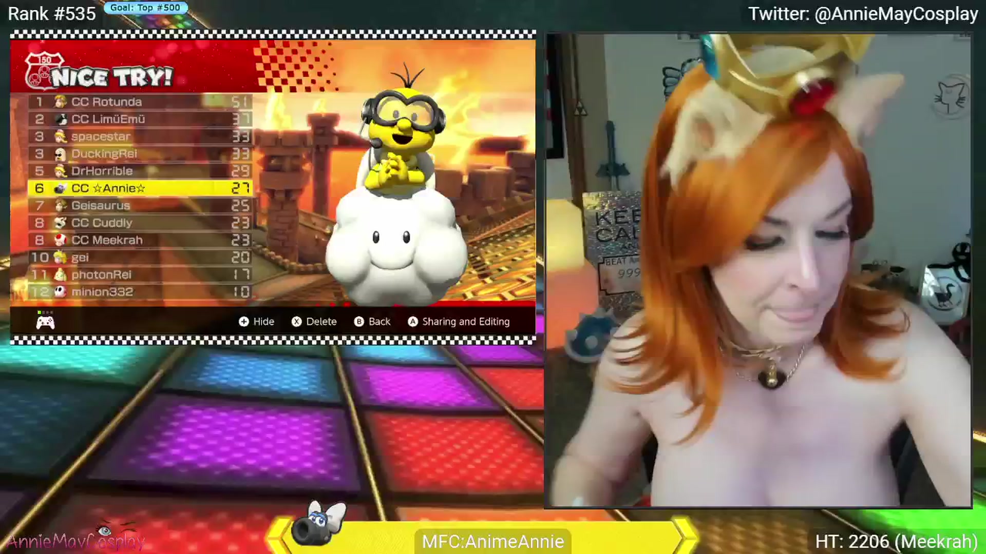 Gallery image thumbnail from AnimeAnnie's myfreecams stream on, 08/25/2024, 04:04 image 19 of 20