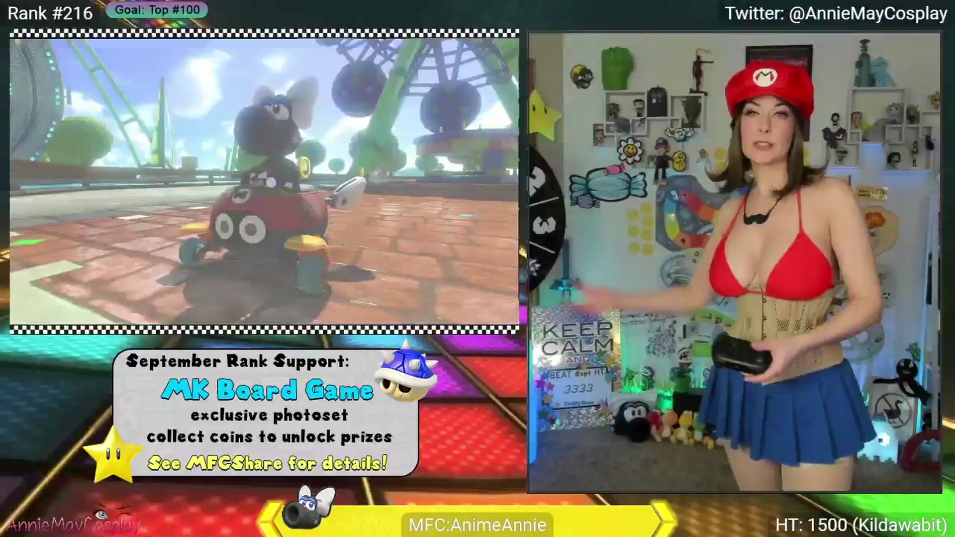 Gallery image thumbnail from AnimeAnnie's myfreecams stream on, 09/03/2024, 04:08 image 10 of 20