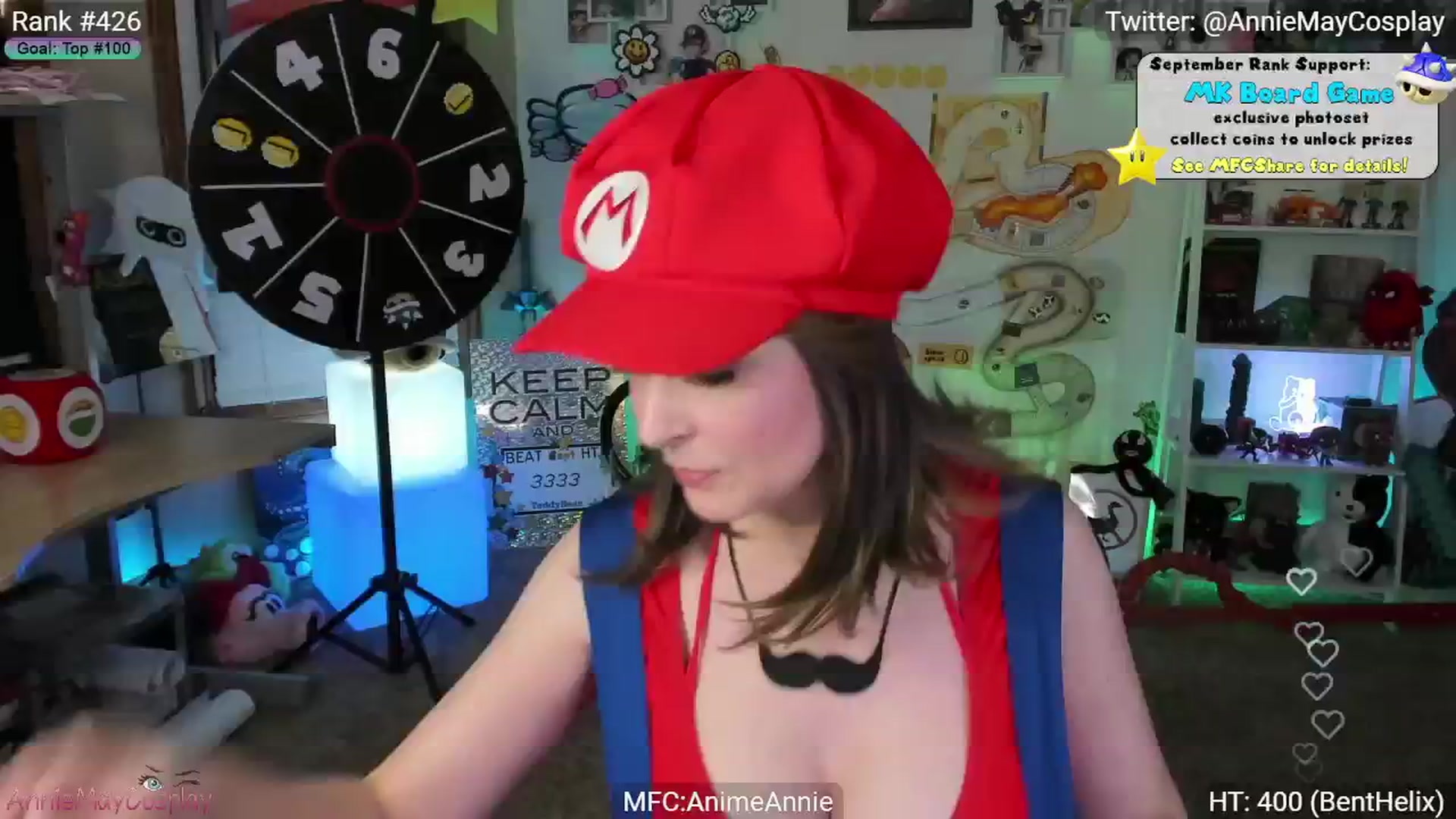 Gallery image thumbnail from AnimeAnnie's myfreecams stream on, 09/03/2024, 04:08 image 3 of 20