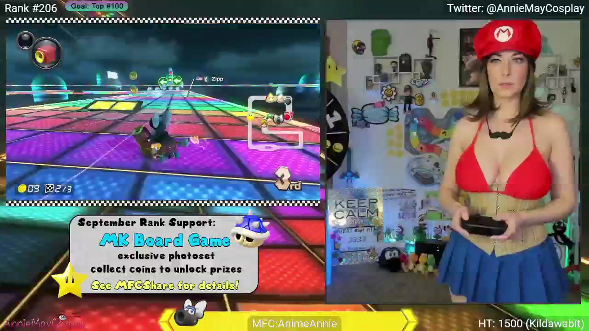Gallery image thumbnail from AnimeAnnie's myfreecams stream on, 09/03/2024, 04:08 image 14 of 20